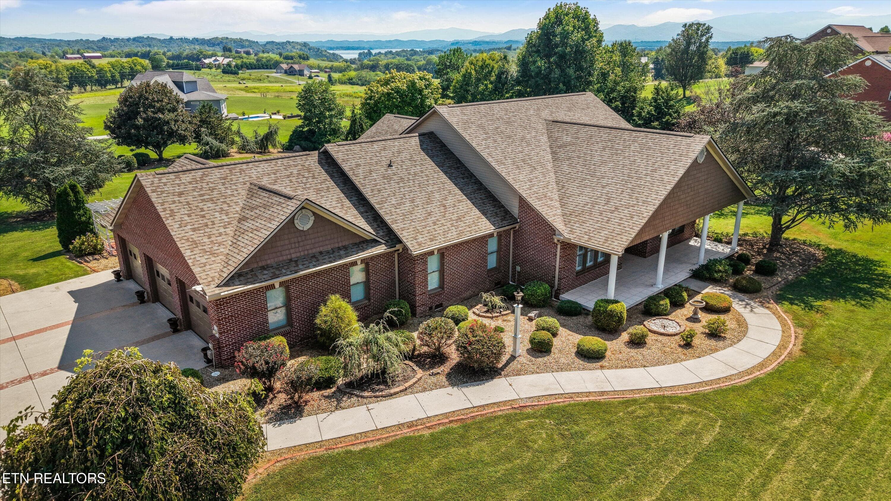 Aerial Front - 607 Cornfield Drive, White Pine, TN 37890, White Pine