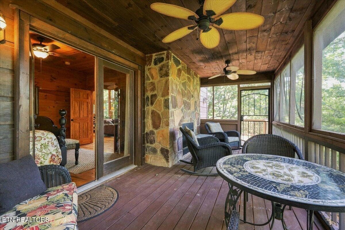 Private Deck - 504 Twin Oak Mtn Lane, Townsend, TN 37882, Townsend