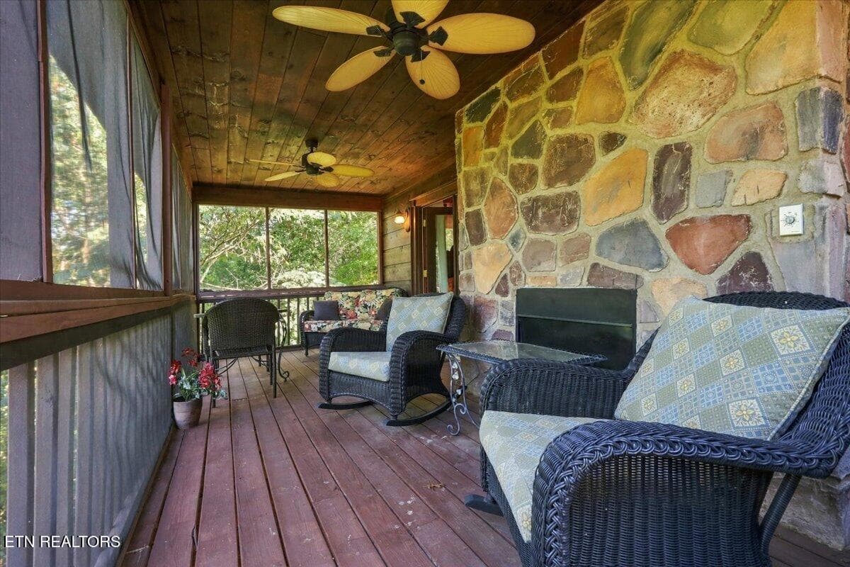 Private Deck - 504 Twin Oak Mtn Lane, Townsend, TN 37882, Townsend