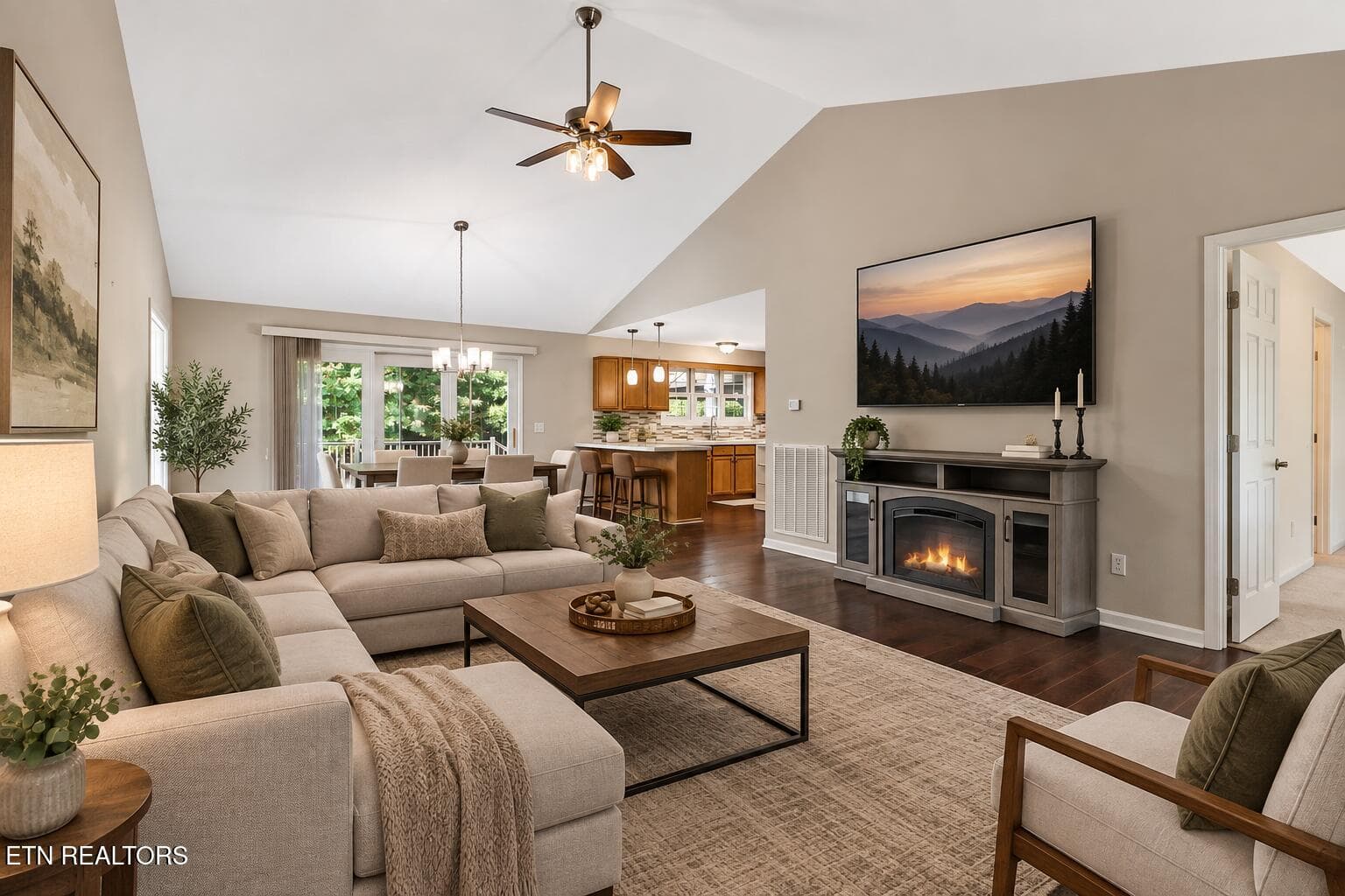 Virtually staged Living room - 151 Northridge Drive, Crossville, TN 38558