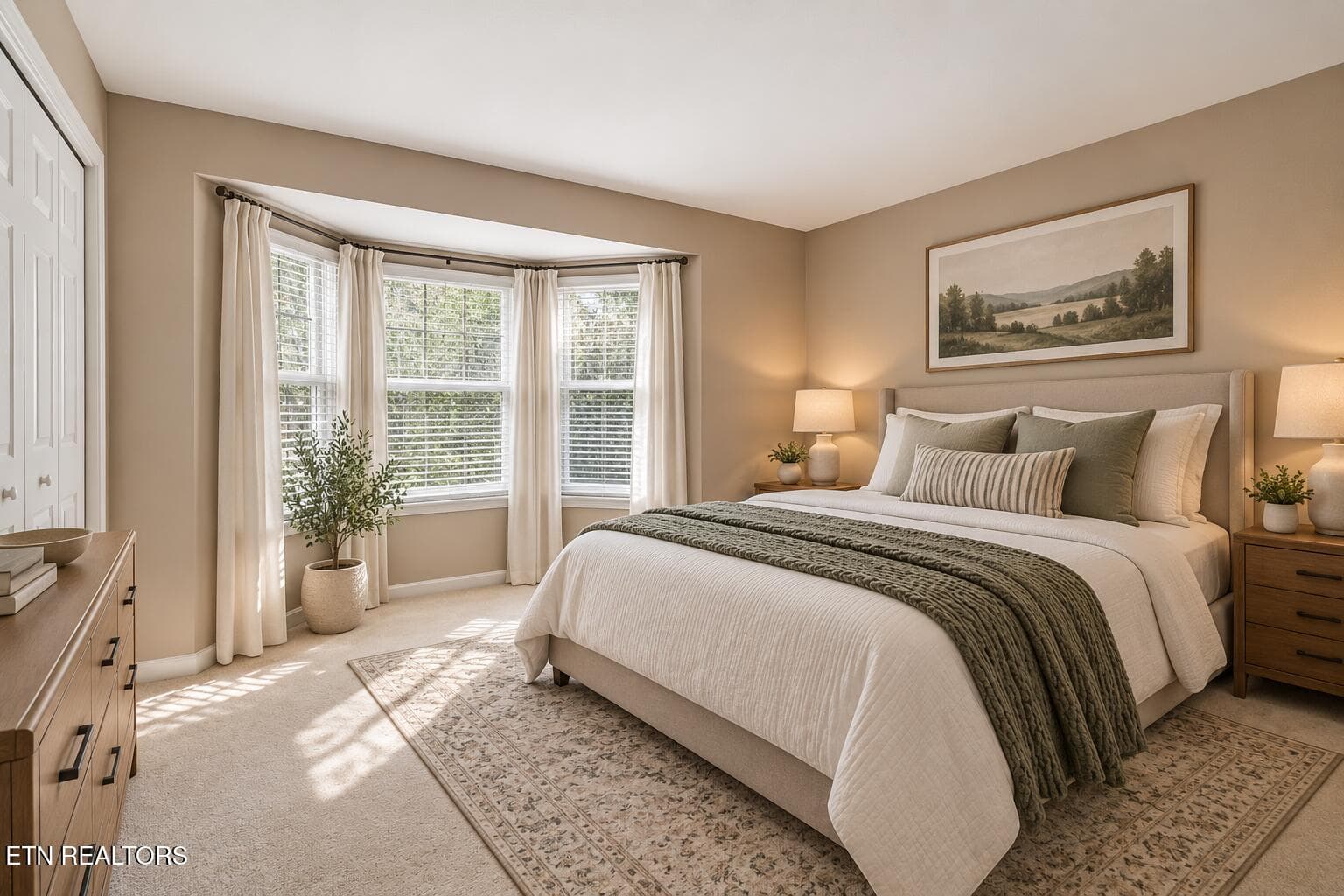Virtually staged Bedroom 2 - 151 Northridge Drive, Crossville, TN 38558