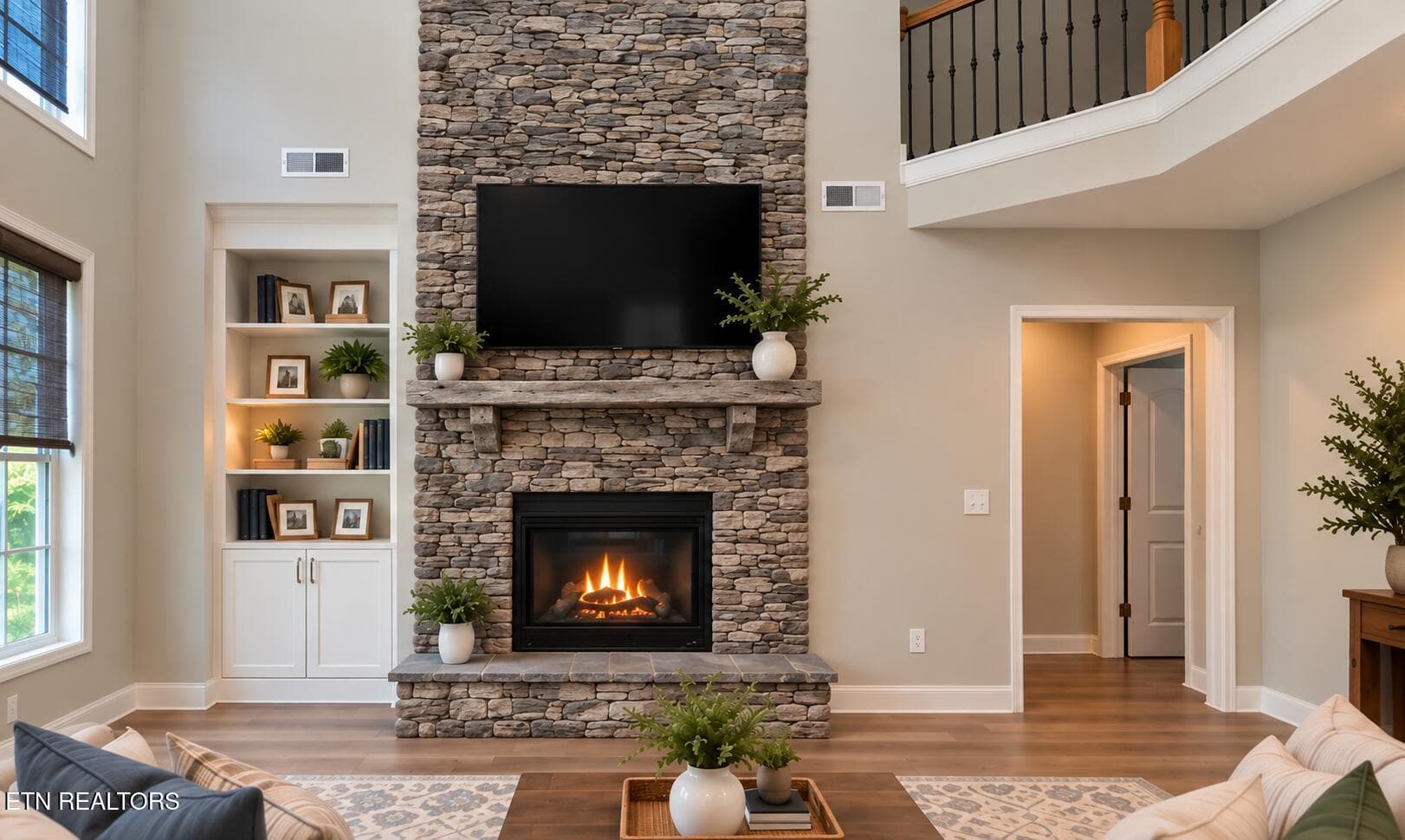 Living Room - Virtually Staged - 1111 Snowy Peak Lane, Knoxville, TN 37922, Knoxville