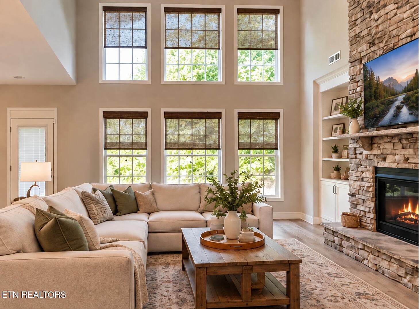 Living Room - Virtually Staged - 1111 Snowy Peak Lane, Knoxville, TN 37922, Knoxville