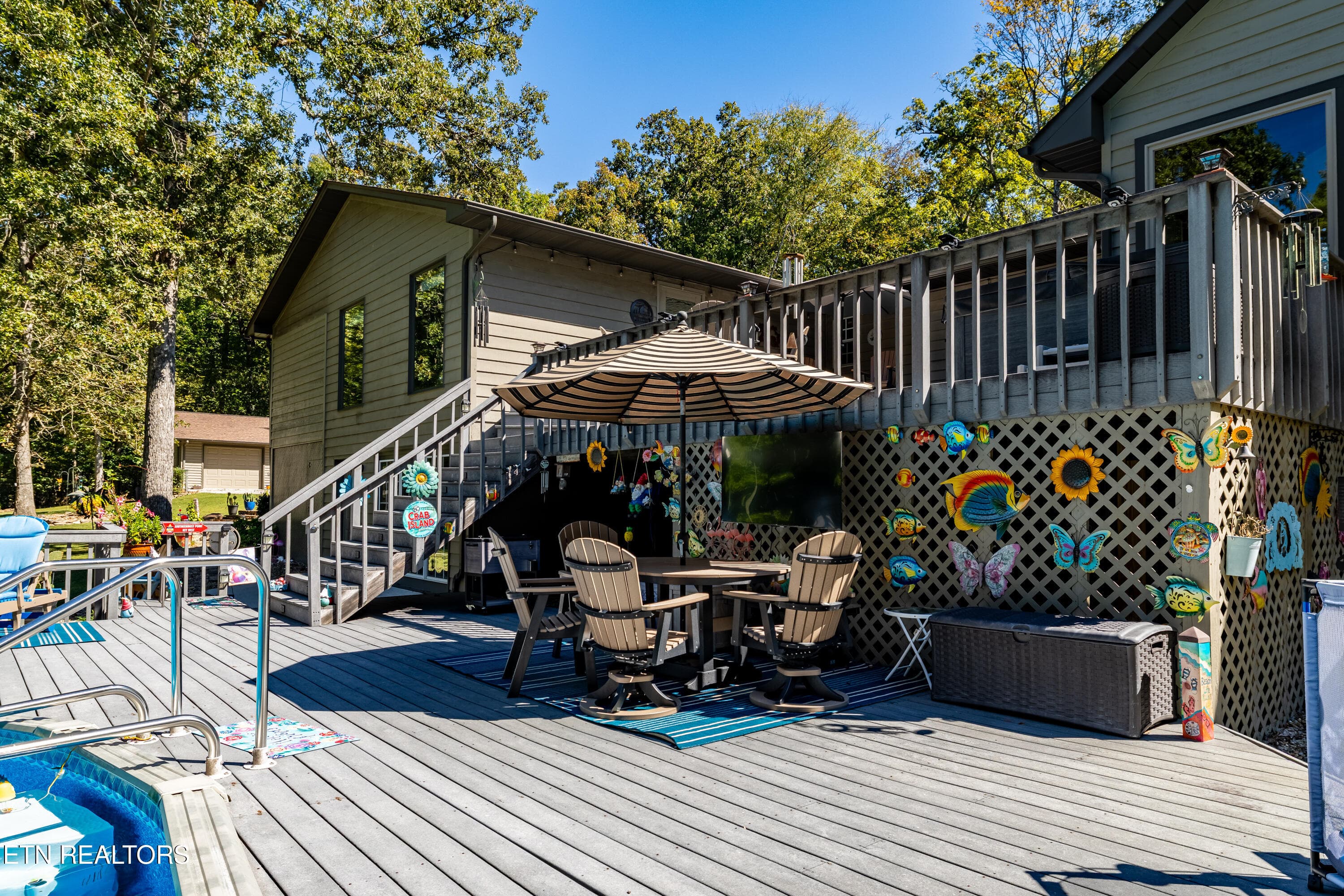 Extensive decking @ pool - 1845 Tree Tops Lane, Seymour, TN 37865, Seymour
