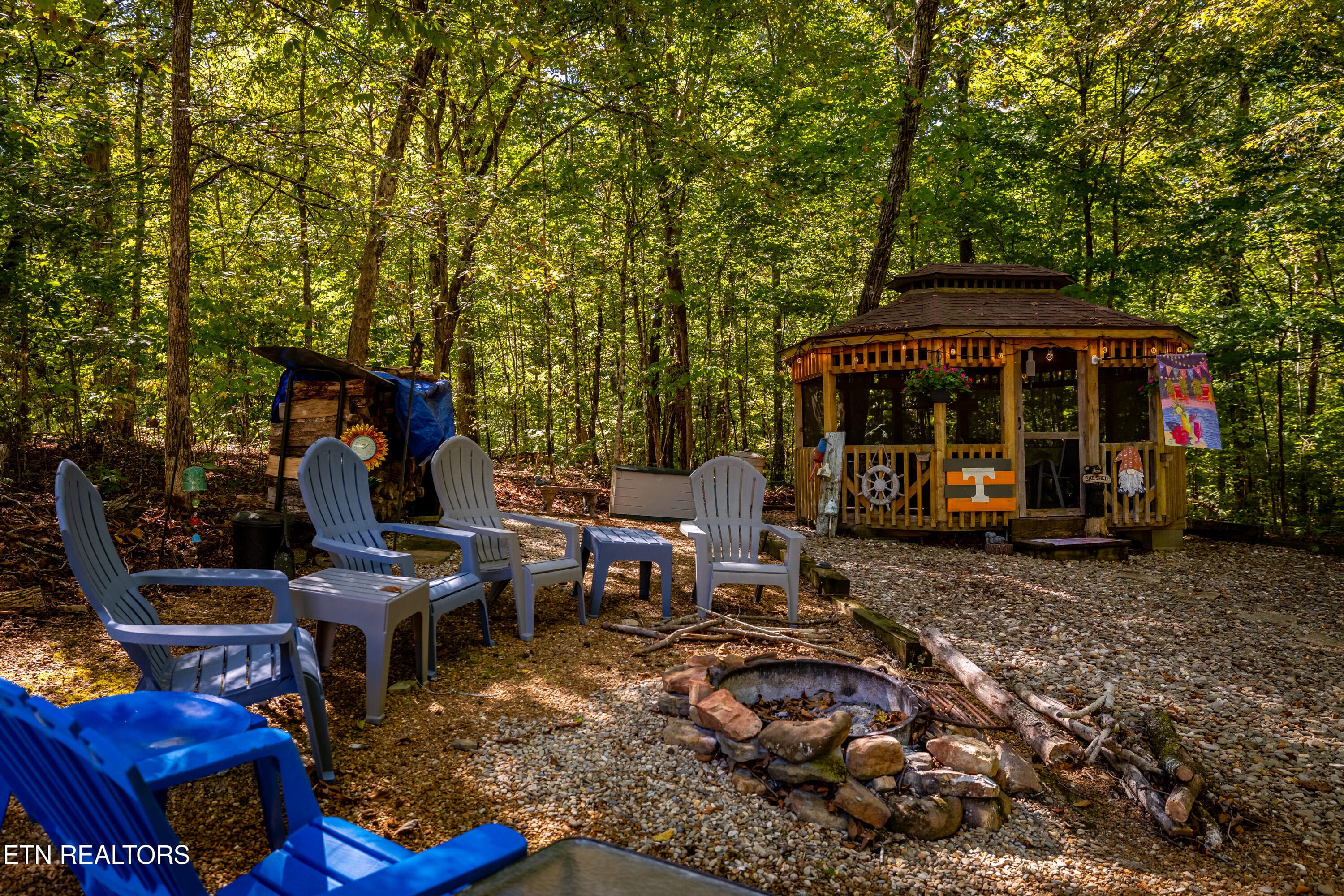 Gazebo and firepit - 1845 Tree Tops Lane, Seymour, TN 37865, Seymour