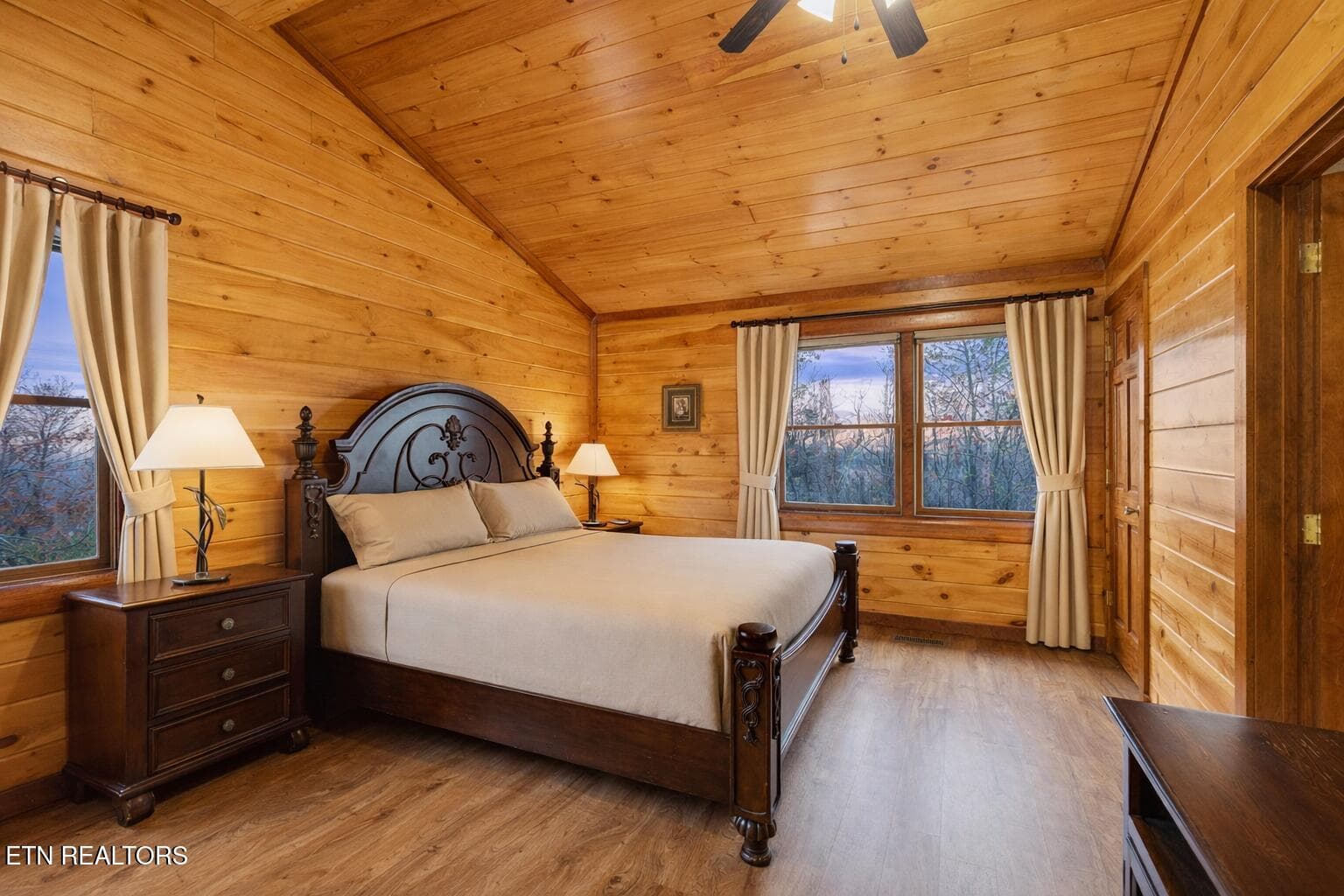 Bedroom staged for 220 Amet Way for sale - 220 Amet Way, Cosby, TN 37722, Cosby