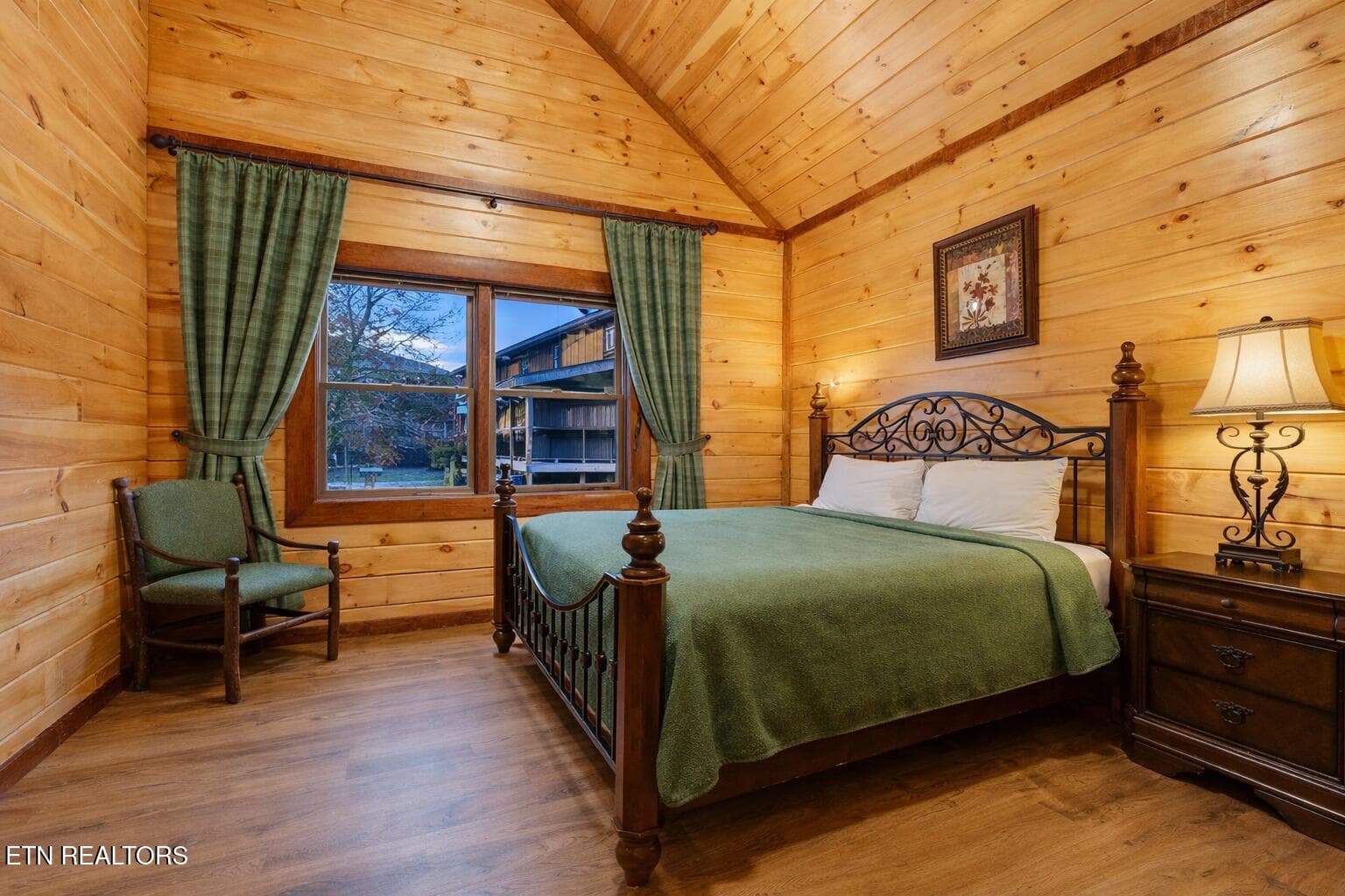 Downstairs Bedroom staged for 220 Amet W - 220 Amet Way, Cosby, TN 37722, Cosby