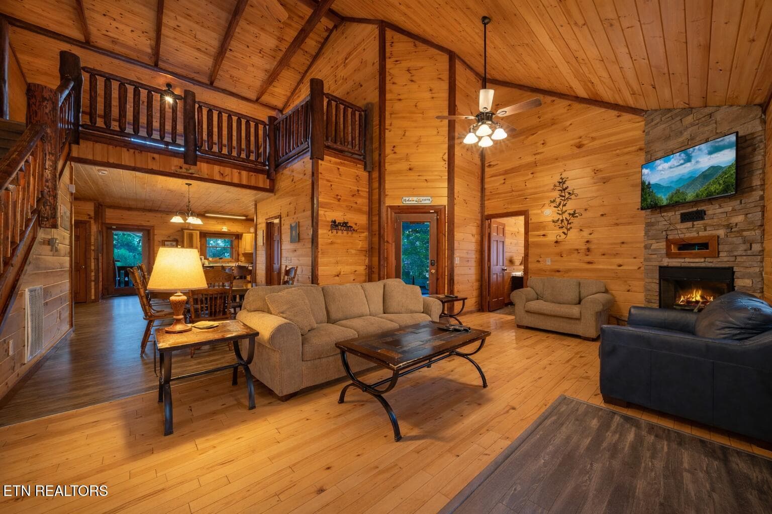 Living room 224 Amet Way Cosby Tn Pool c - 224 Amet Way, Cosby, TN 37722, Cosby