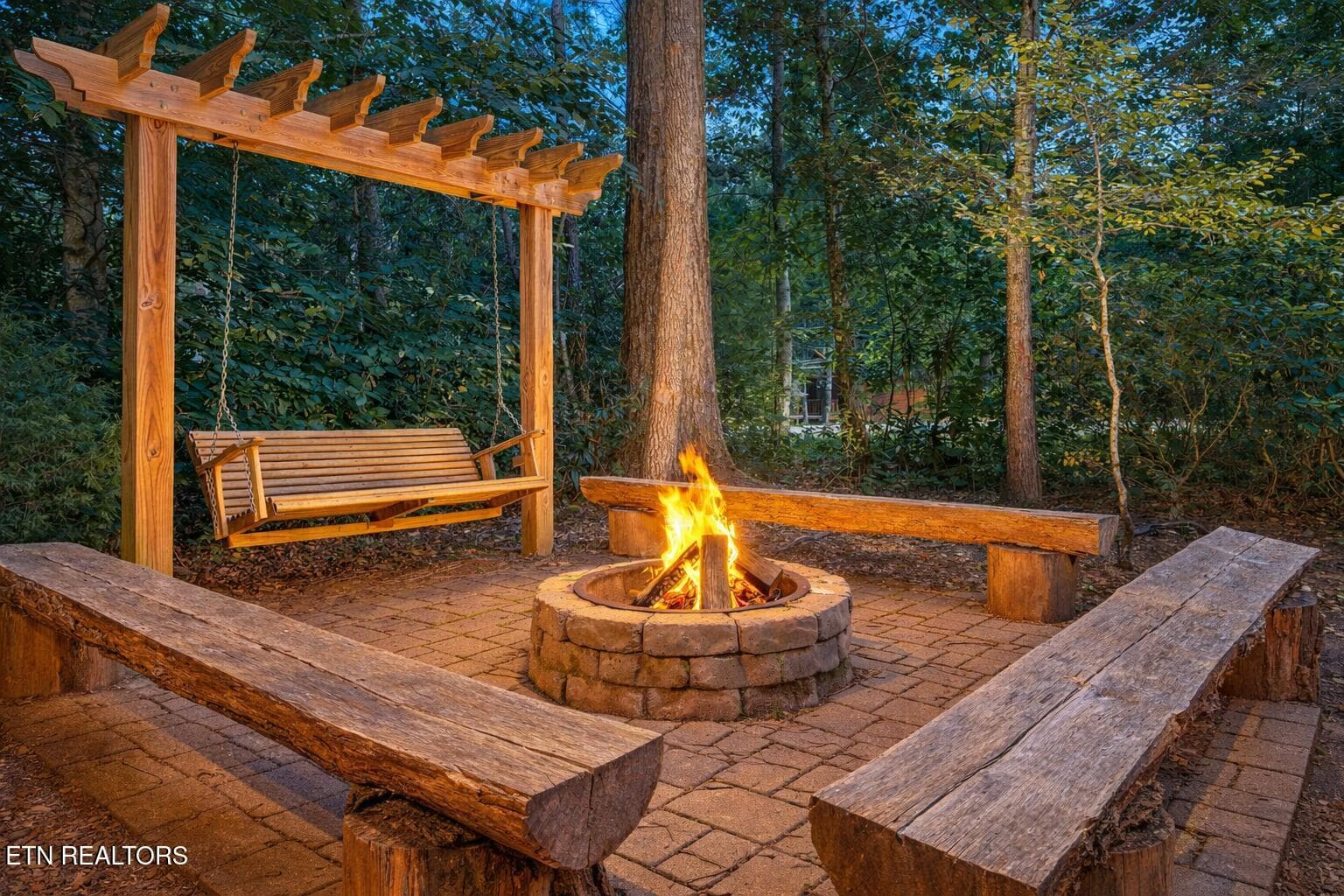Outdorr Firepit area 225 Amet Way Cosby - 225 Amet Way, Cosby, TN 37722, Cosby