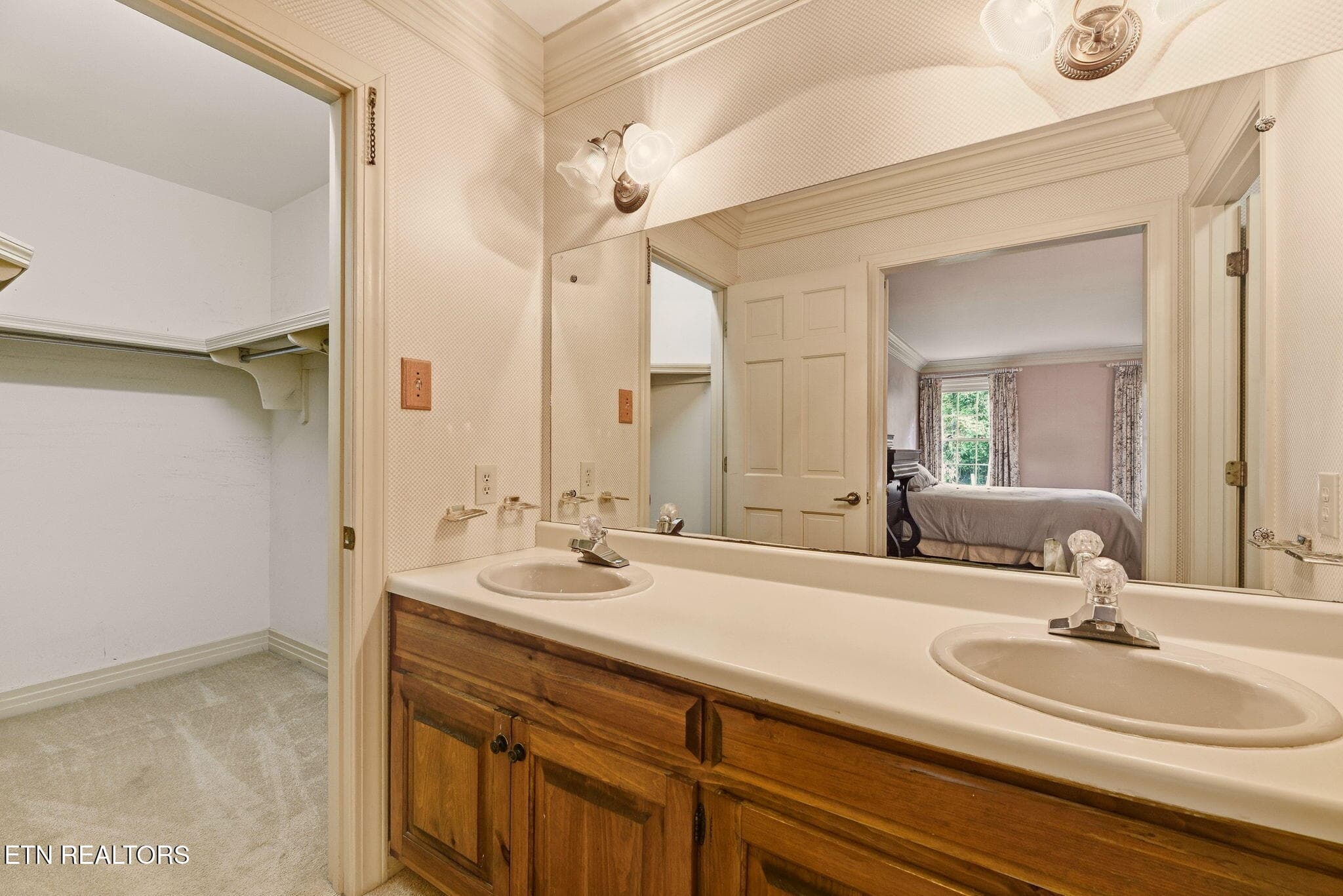 Primary bath and walk-in closet - 108 Amanda Place, Oak Ridge, TN 37830, Oak Ridge