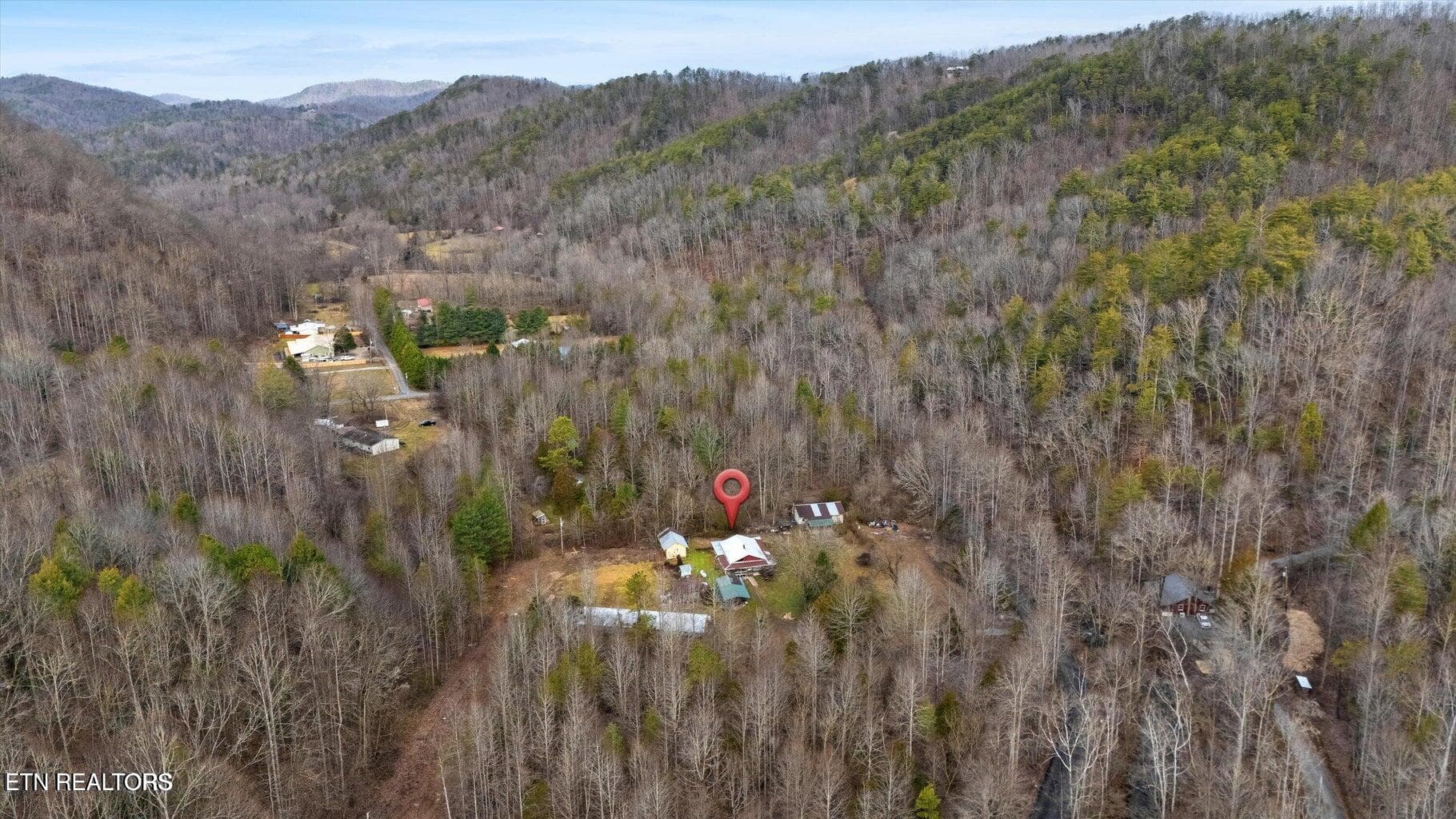 aerial - 1223 Rocky Flats Rd, Cosby, TN 37722, Cosby