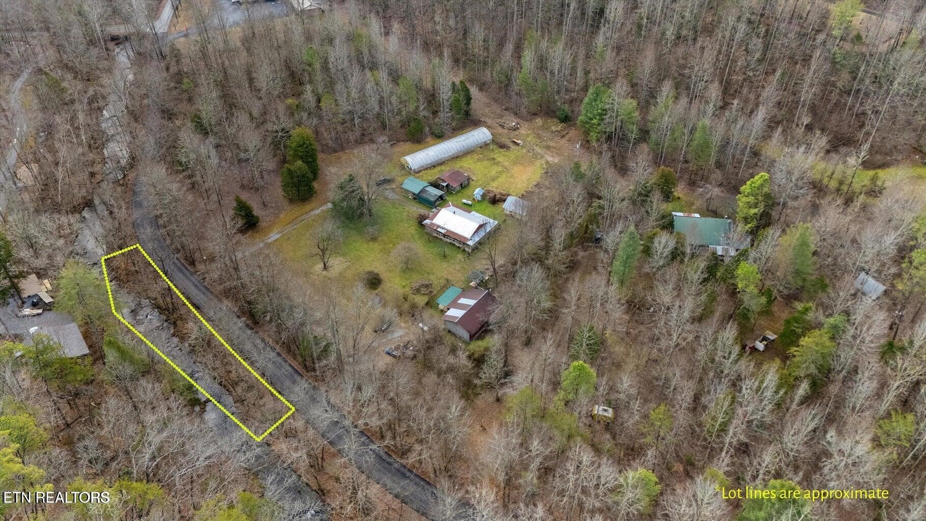 aerial - 1223 Rocky Flats Rd, Cosby, TN 37722, Cosby