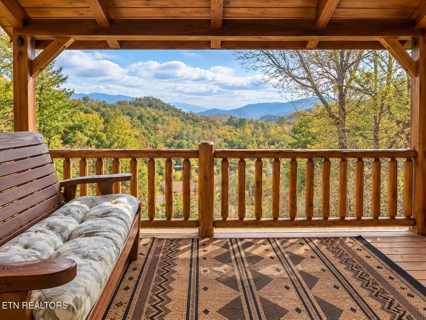 Cozy Cabin Deck Overlooking Autumn Mount - 3341 Sugar Maple Loop Rd, Sevierville, TN 37862