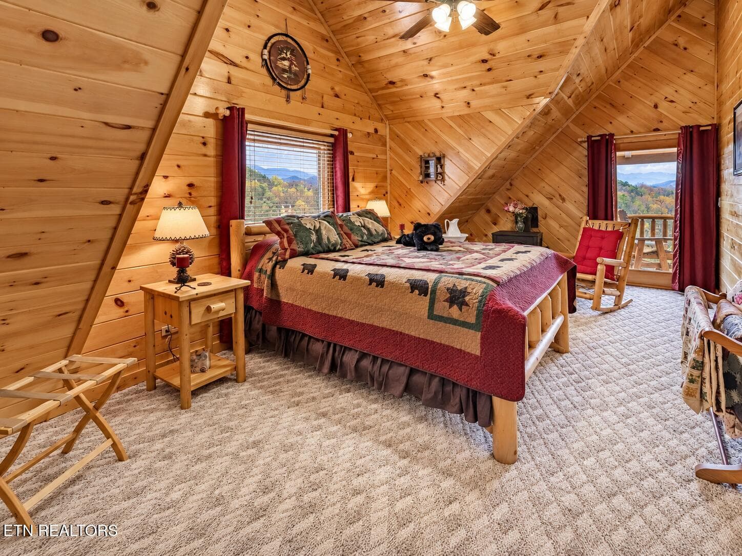 Cozy Mountain Cabin Loft Bedroom - 3341 Sugar Maple Loop Rd, Sevierville, TN 37862