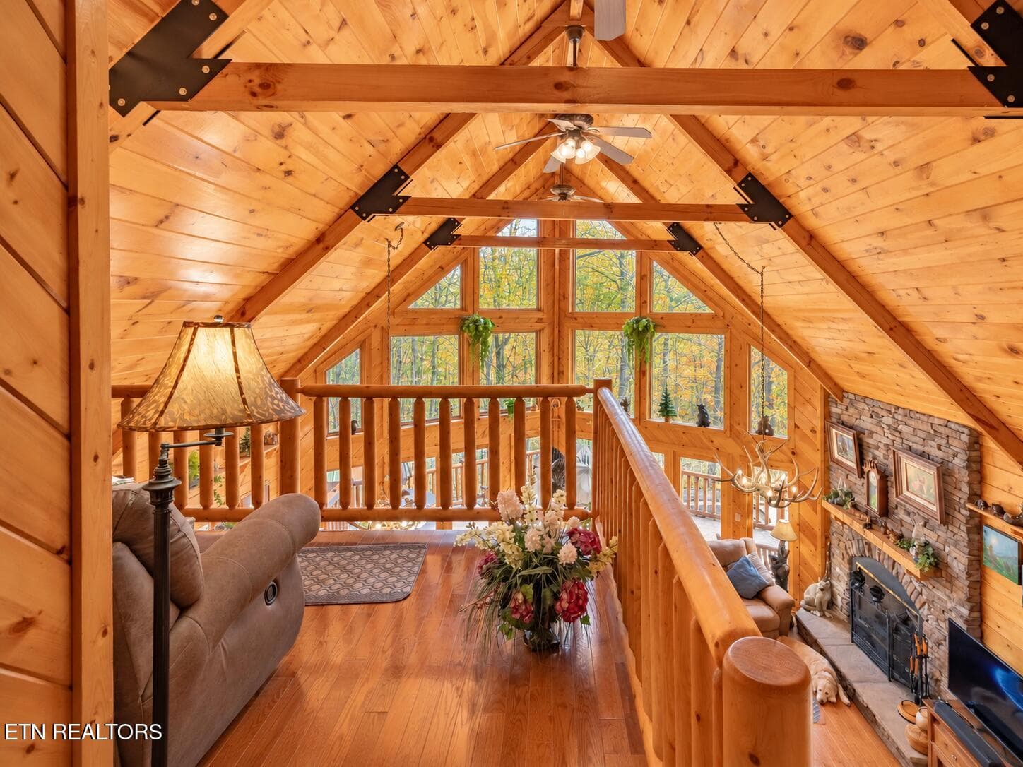 Warm A-Frame Cabin Loft Retreat - 3341 Sugar Maple Loop Rd, Sevierville, TN 37862