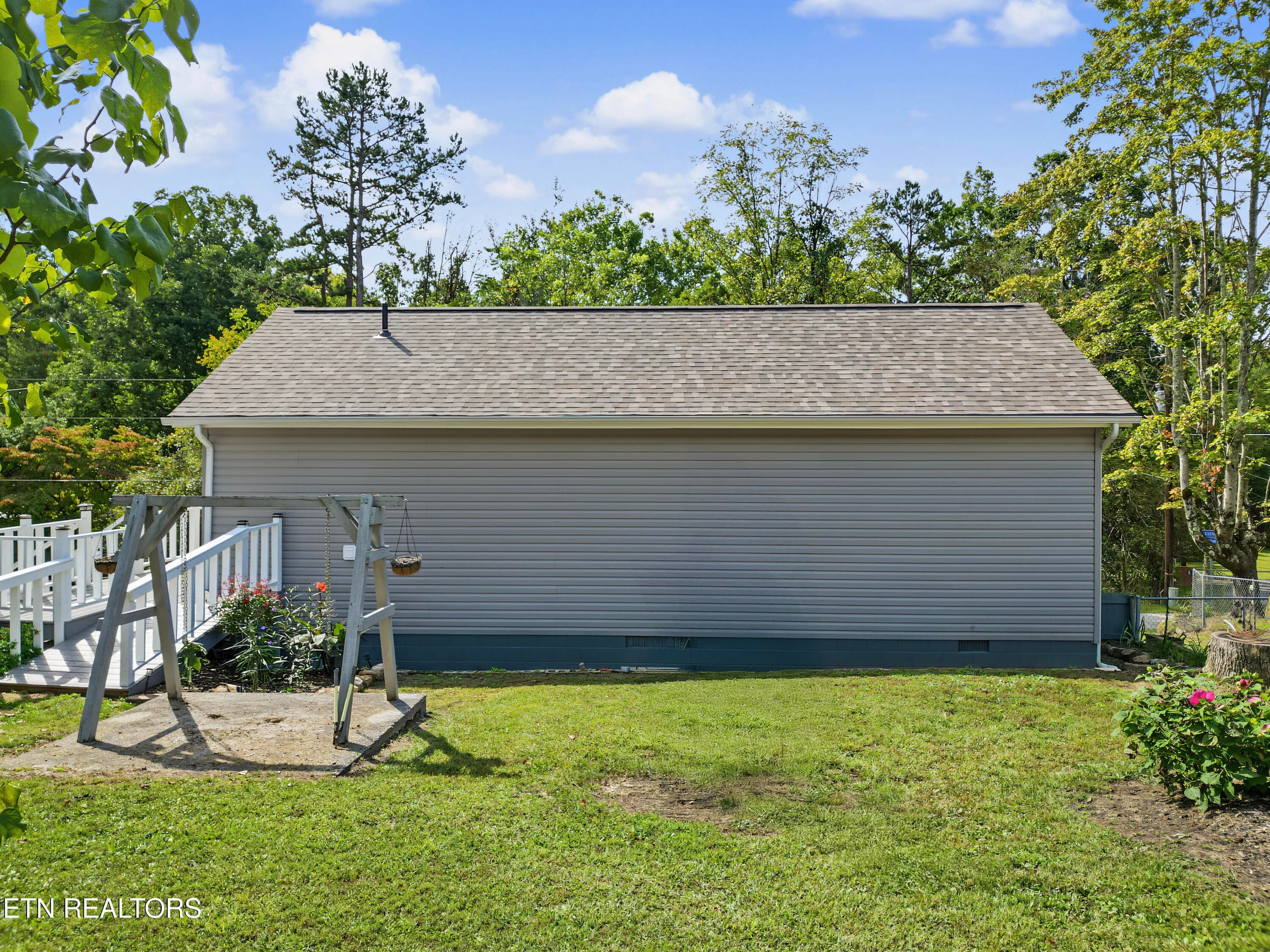 Plenty of yard - 6060 S Circle Drive, Tallassee, TN 37878, Tallassee