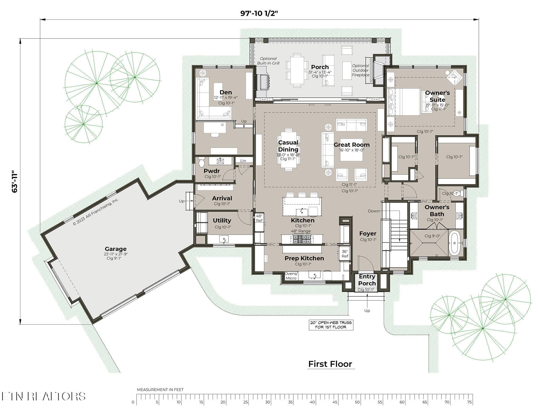 Mitchell INV-Main Level Floor Plan - 1839 Oakum Court, Lenoir City, TN 37772, Lenoir City