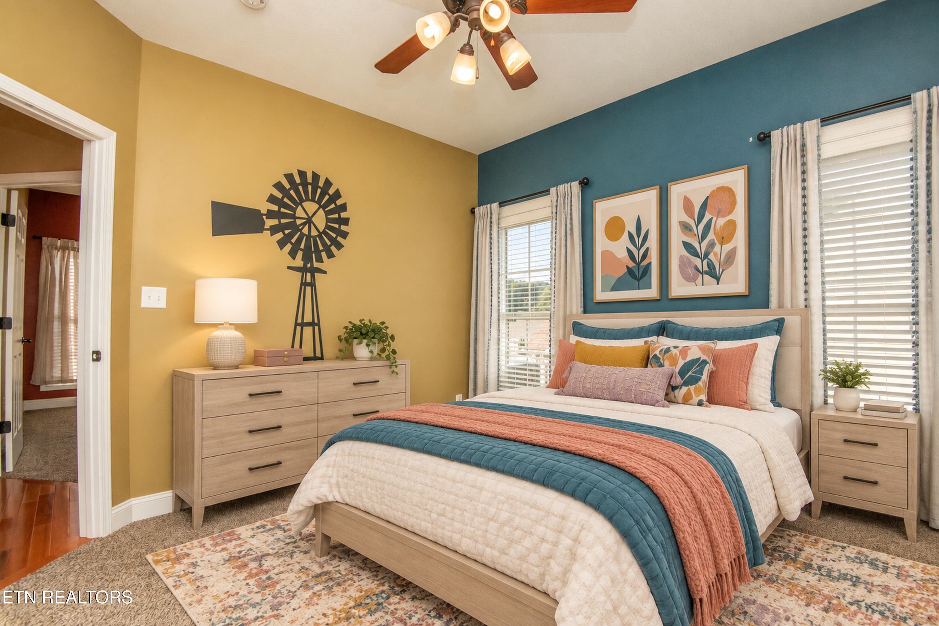 Bedroom 2 Virtually Staged - 108 Jasmine Drive, Andersonville, TN 37705, Andersonville