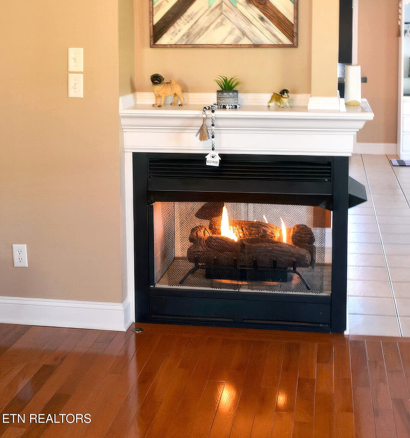 lit fireplace - 108 Jasmine Drive, Andersonville, TN 37705, Andersonville