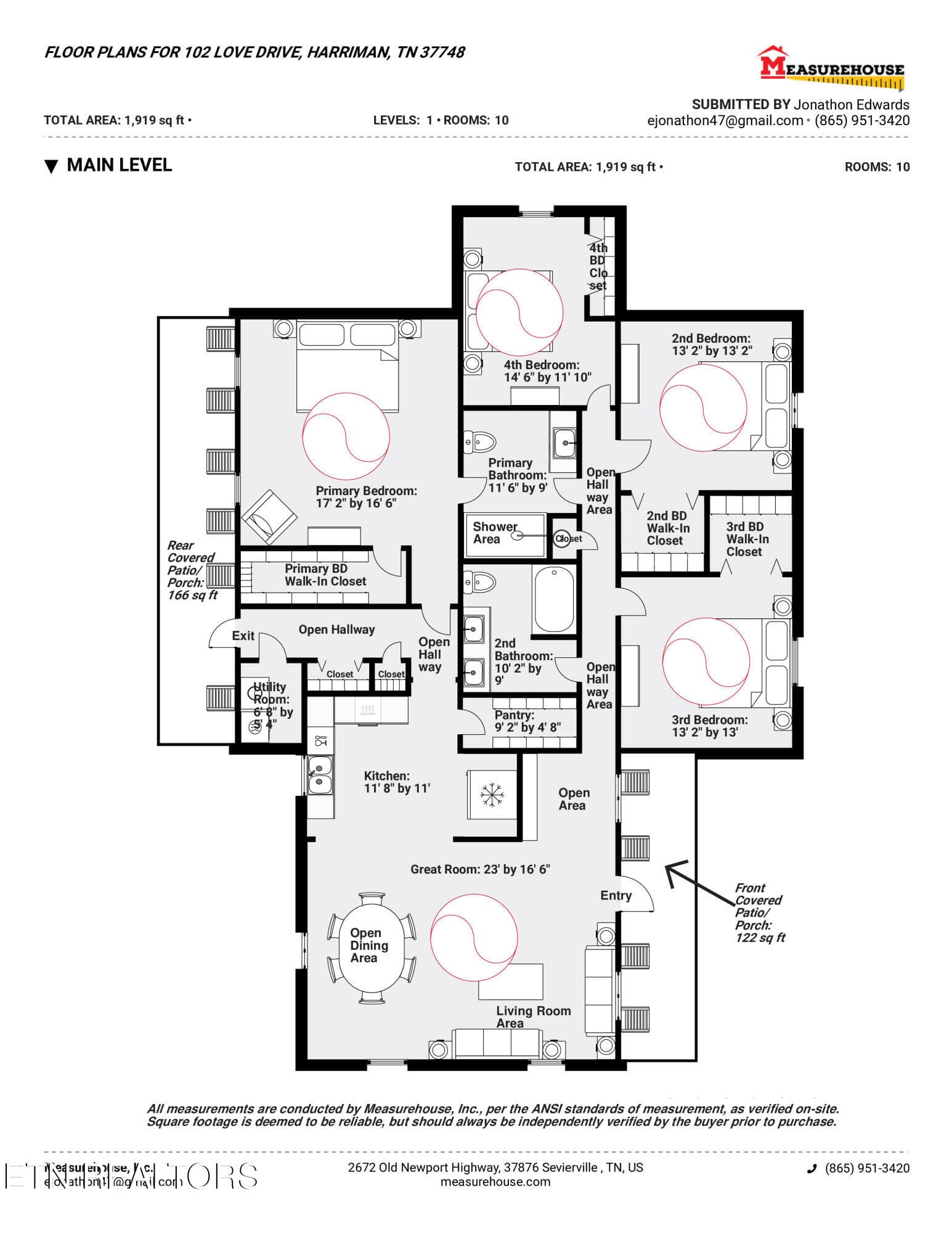 FLOOR PLANS FOR 102 LOVE DRIVE - 102 Love Drive, Harriman, TN 37748, Harriman