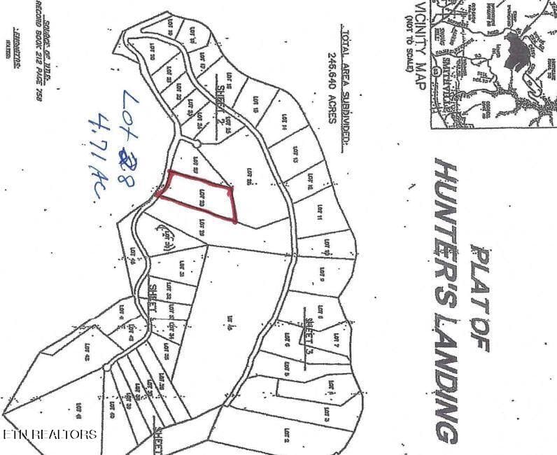LOT 28 SURVEY MAP JPEG - Lot 28 Hunters S Landing Lane, Smithville, TN 37166, Smithville
