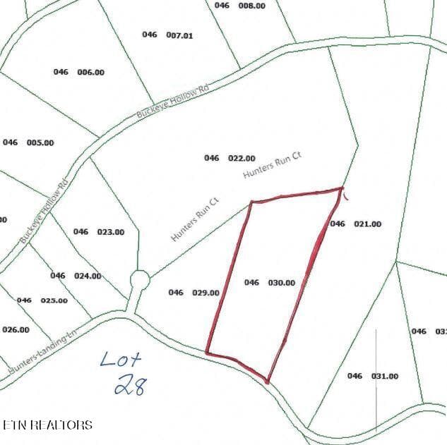 LOT 28 TAX MAP JPEG - Lot 28 Hunters S Landing Lane, Smithville, TN 37166, Smithville