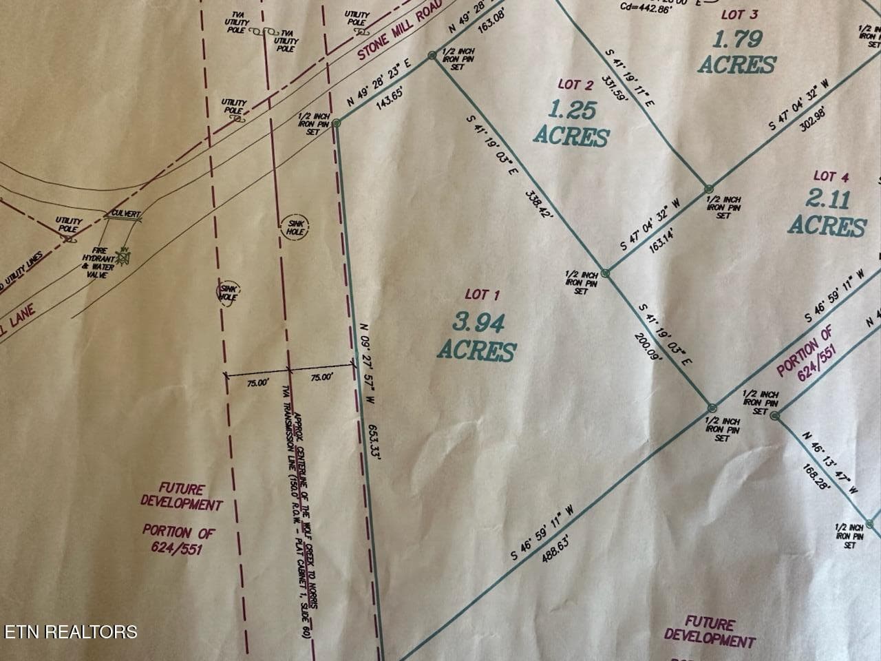 survey lot 1 chadwell - Stone Mill Lot 1 Rd, Jacksboro, TN 37757, Jacksboro