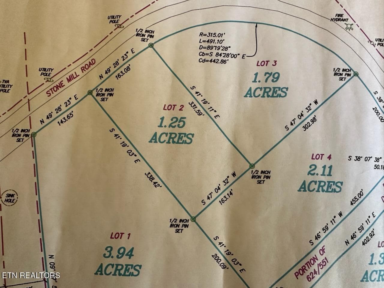 survey lot 2 chadwell - Stone Mill Lot 2 Rd, Jacksboro, TN 37757, Jacksboro