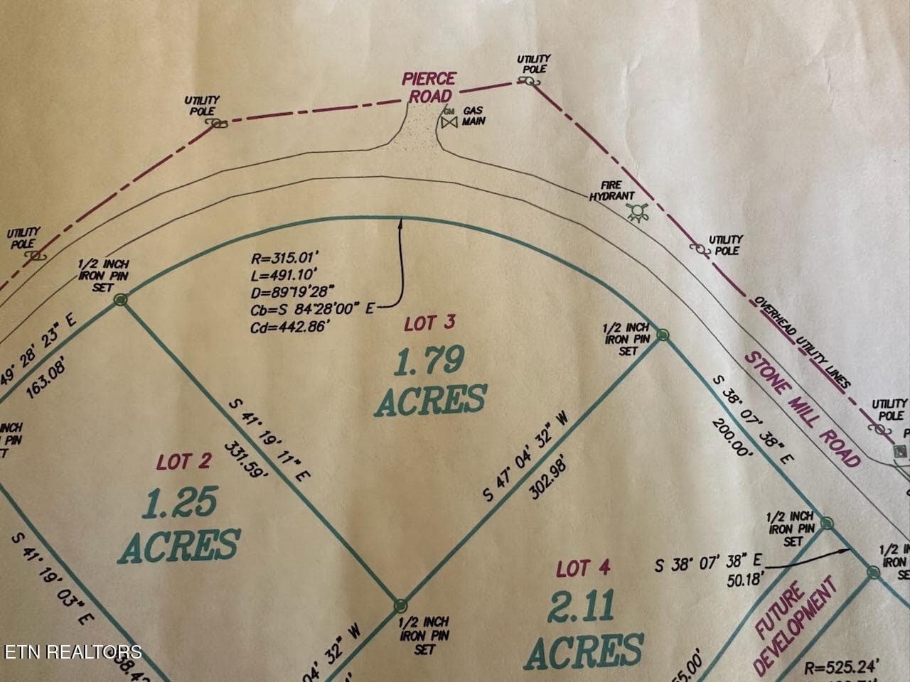 survey lot 3 chadwell - Stone Mill Lot 3 Rd, Jacksboro, TN 37757, Jacksboro