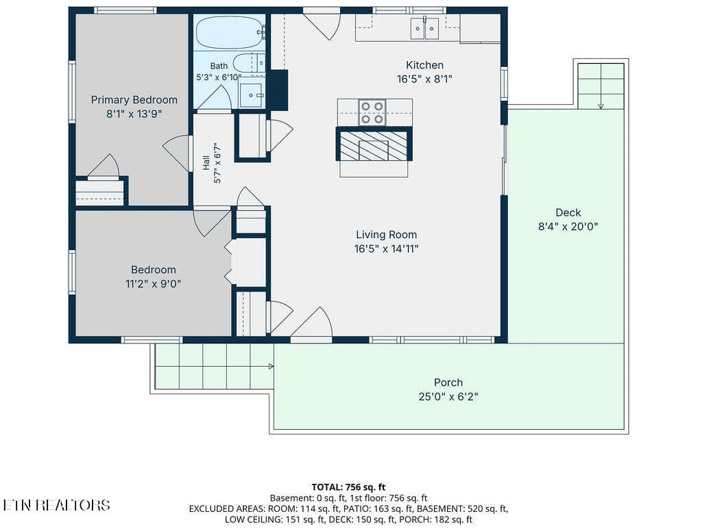 Main living area - 132 Taylor Rd, Oak Ridge, TN 37830, Oak Ridge