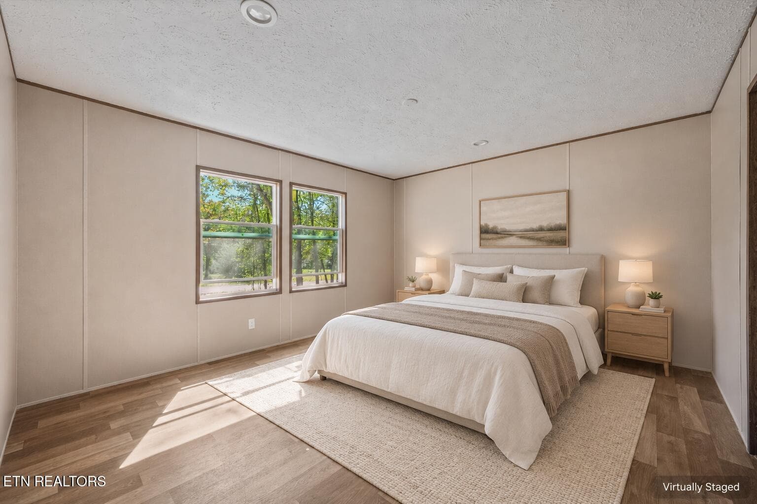 Neutral primary bedroom, virtually stage - 139 Balboa Drive, Rockwood, TN 37854, Rockwood