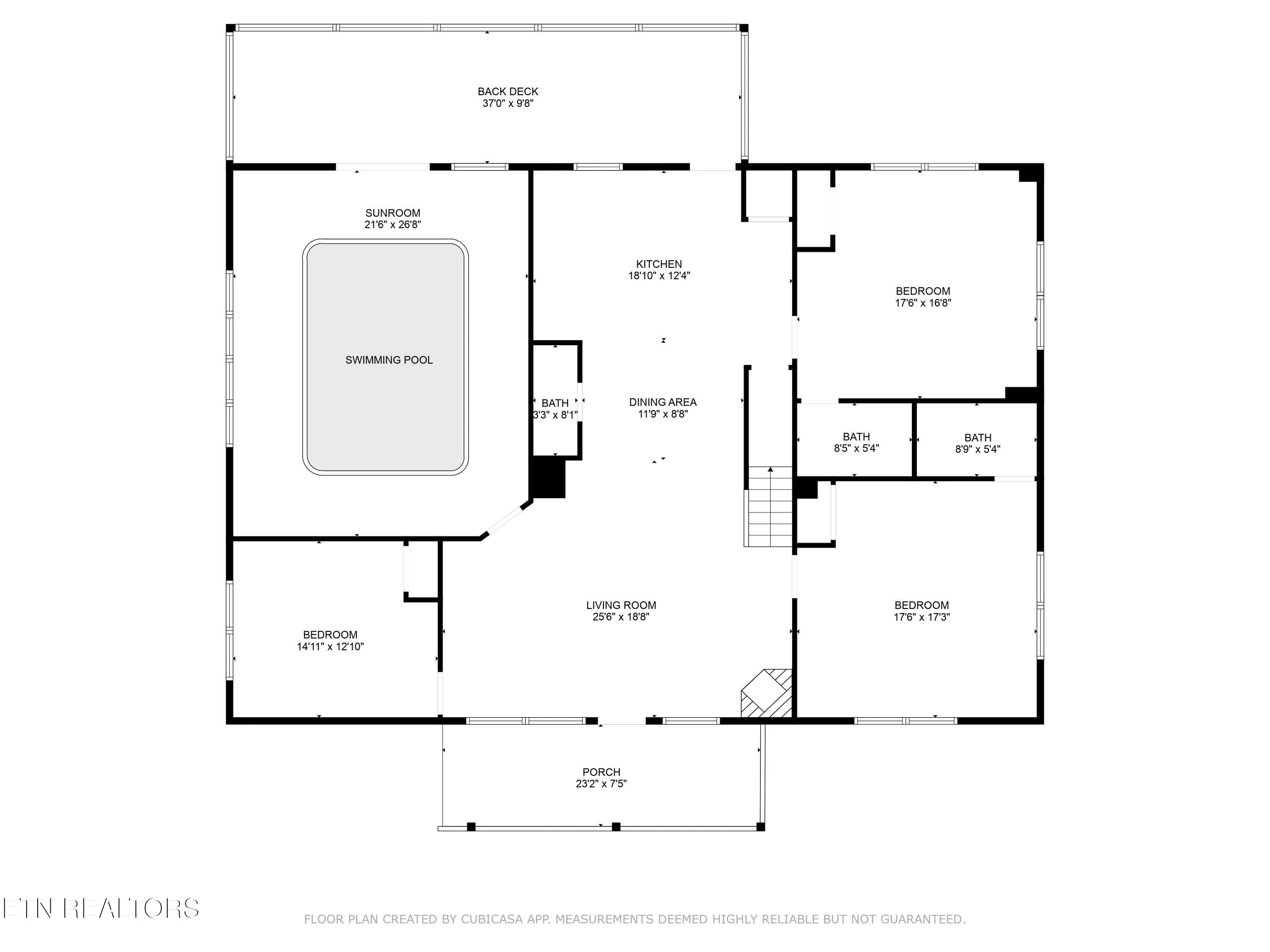 1st_floor_225_amet_way_cosby_with_dim - 225 Amet Way, Cosby, TN 37722, Cosby