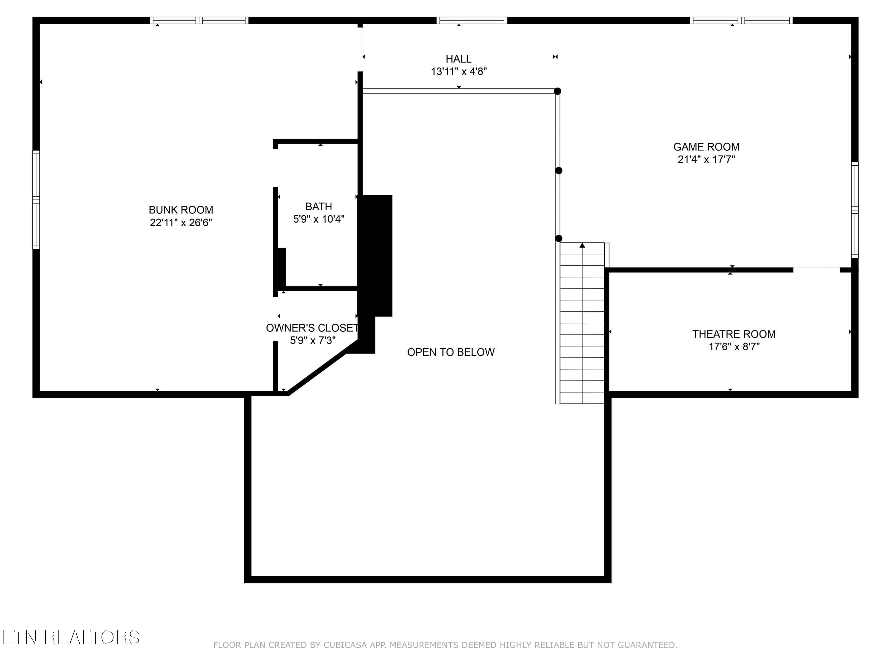 2nd_floor_225_amet_way_cosby_with_dim - 225 Amet Way, Cosby, TN 37722, Cosby