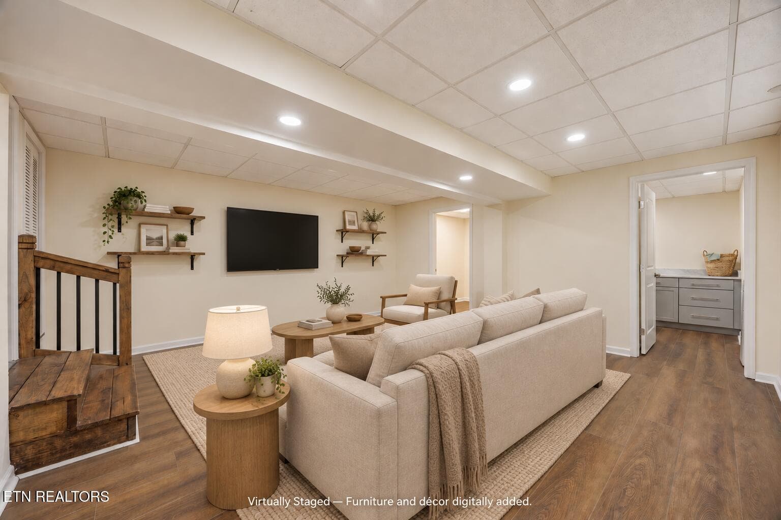 Rearranged Living Room With Wall-Mounted - 4300 Browder Hollow Rd, Lenoir City, TN 37771, Lenoir City