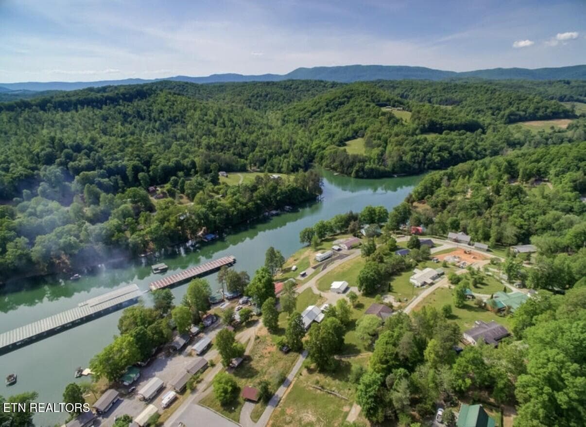 02_Aerial_Lake_View - 251 Last LZ Lane, Speedwell, TN 37870, Speedwell