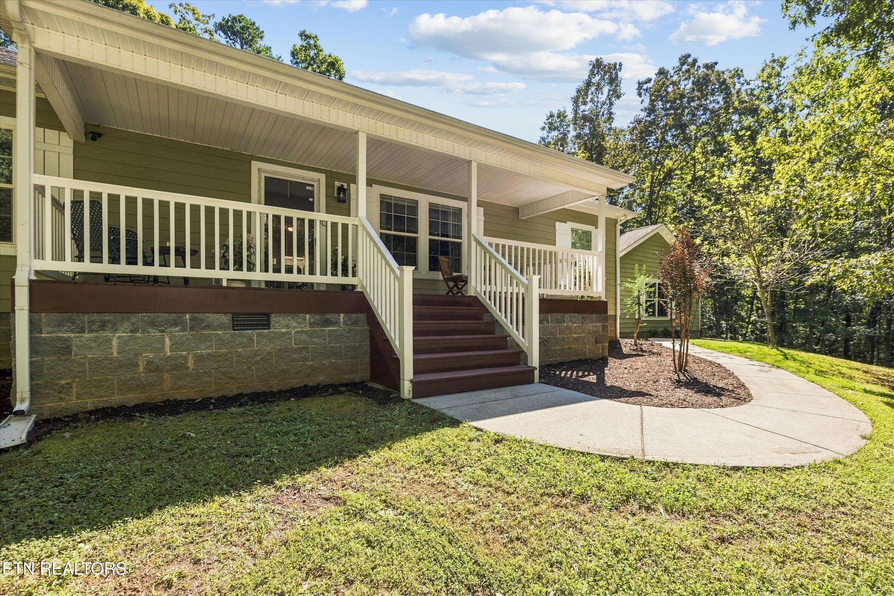 Stairs and flooring just restained - 4350 Get Good Hollow Rd, Loudon, TN 37774, Loudon