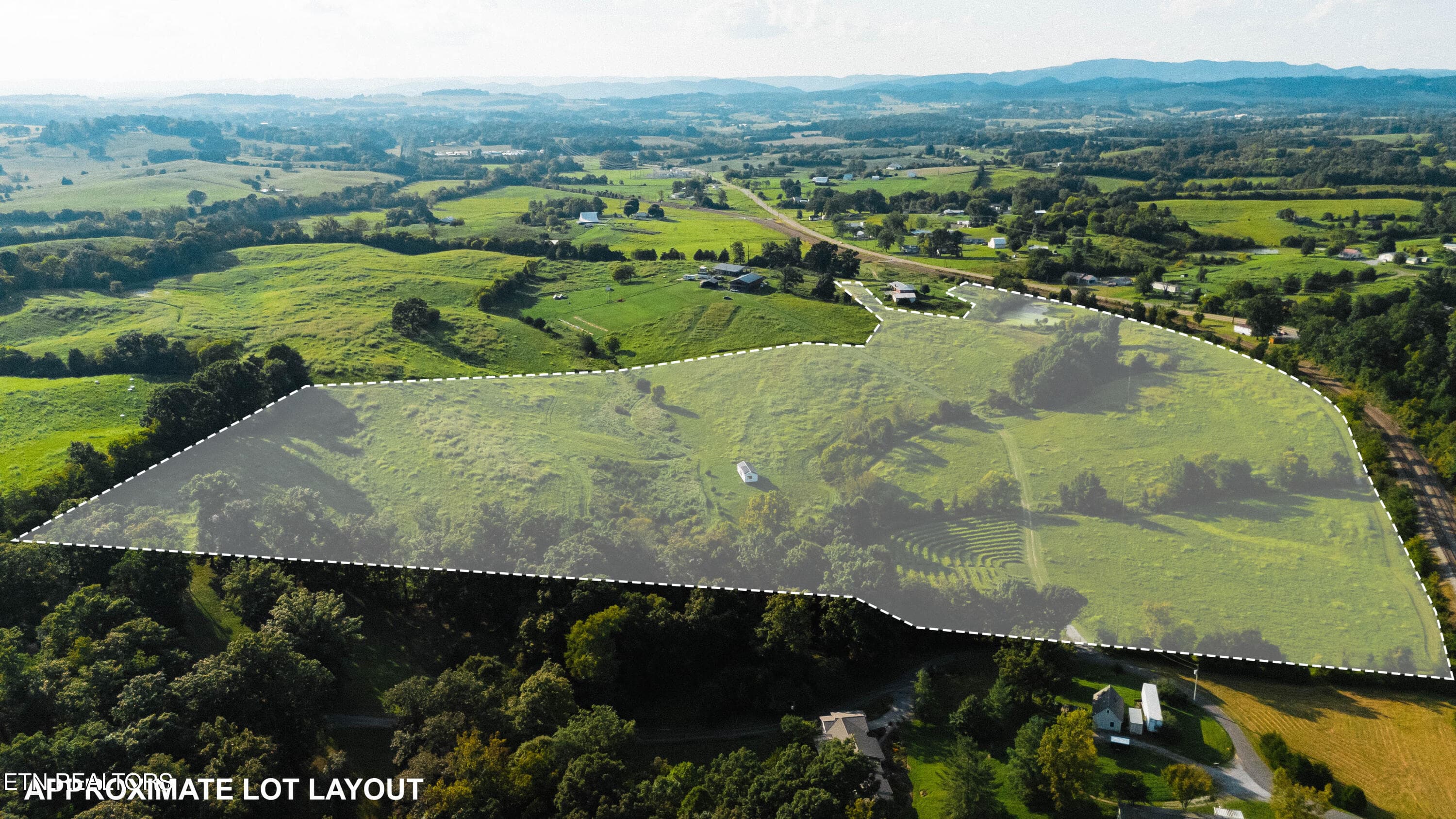 NW View, Lot Lines - 227 Ladrew Lane, Bulls Gap, TN 37711, Bulls Gap