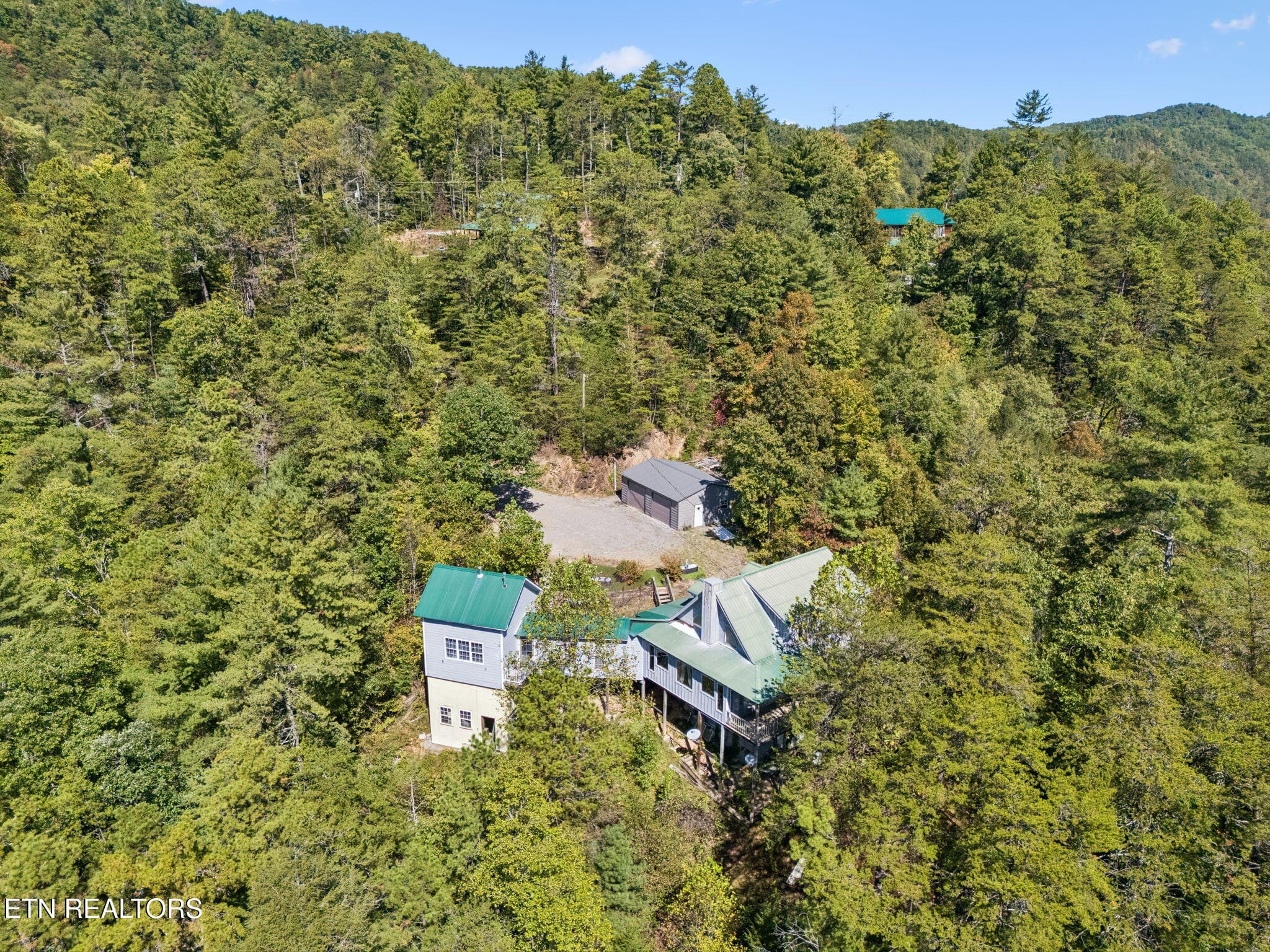 Mountain setting Drone - 1243 Carrs Creek Rd, Townsend, TN 37882, Townsend