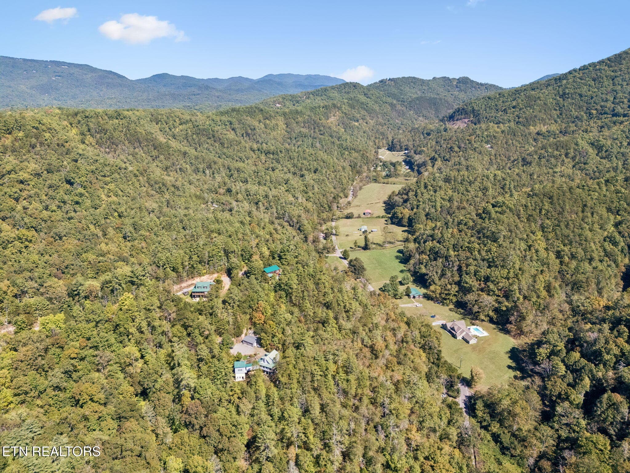 Mountain setting Drone - 1243 Carrs Creek Rd, Townsend, TN 37882, Townsend