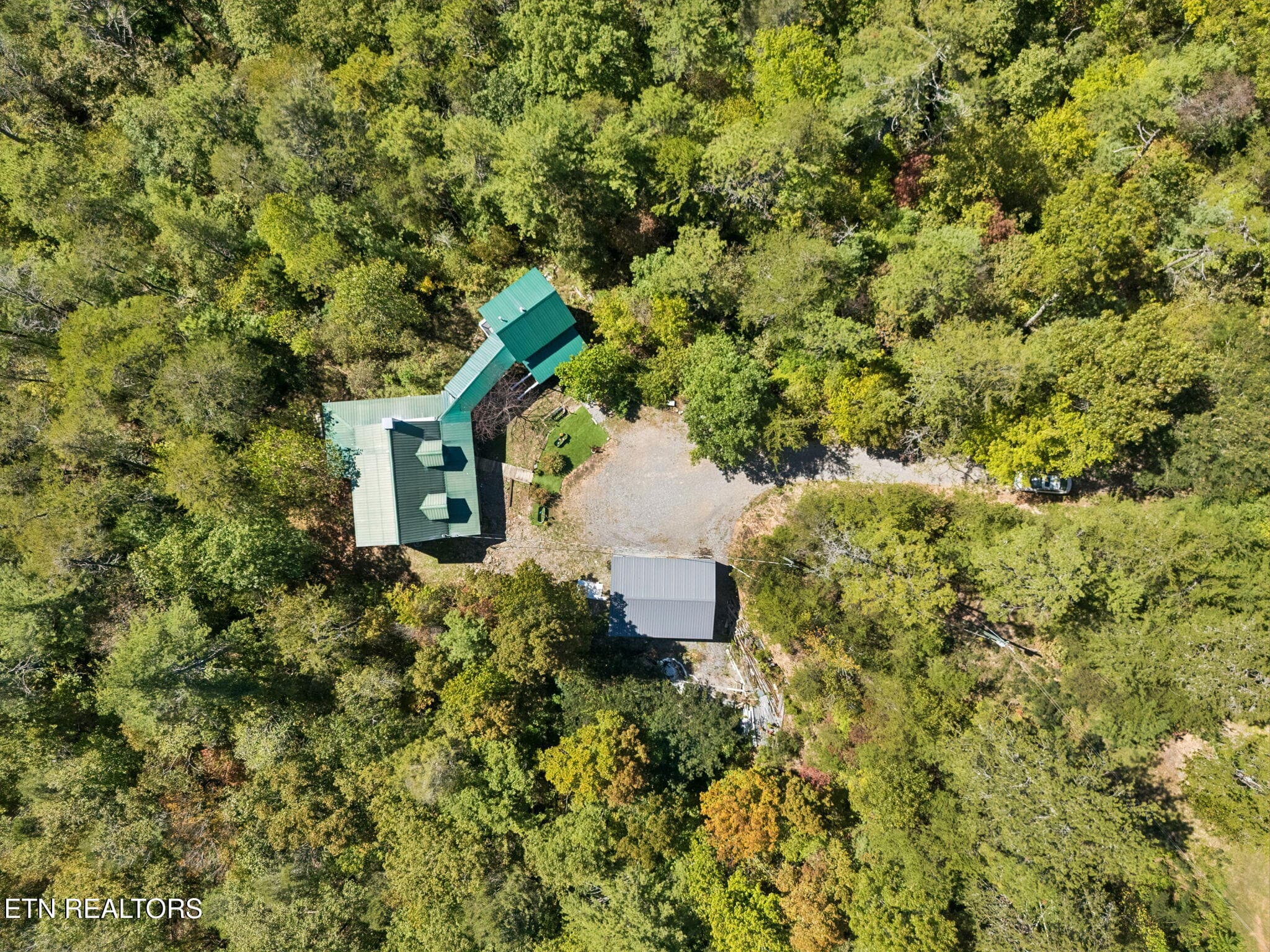 Overhead drone photo - 1243 Carrs Creek Rd, Townsend, TN 37882, Townsend