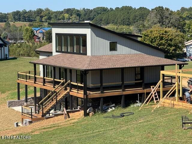 180 CLR back view - 180 County Line Rd, Dandridge, TN 37725, Dandridge