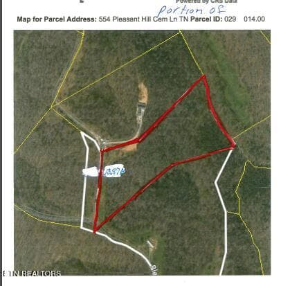 AERIAL MAP - 580 Pleasant Cemetery Lane, Gainesboro, TN 38562, Gainesboro