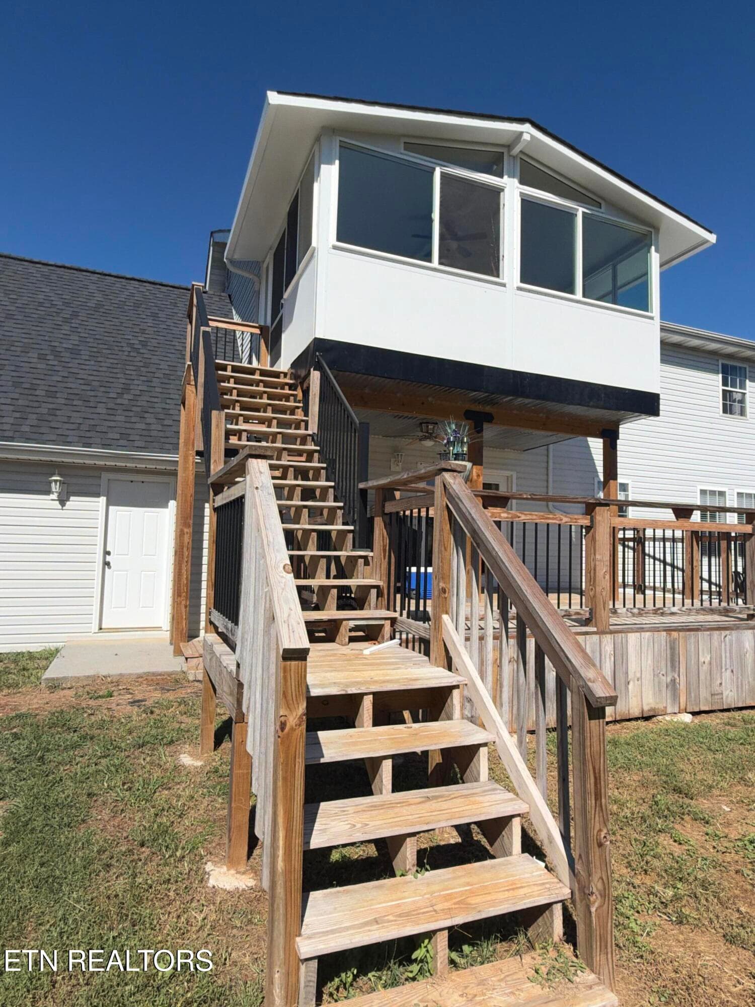 45. Enclosed Porch Stairway - 2833 English Valley Lane, Sevierville, TN 37876