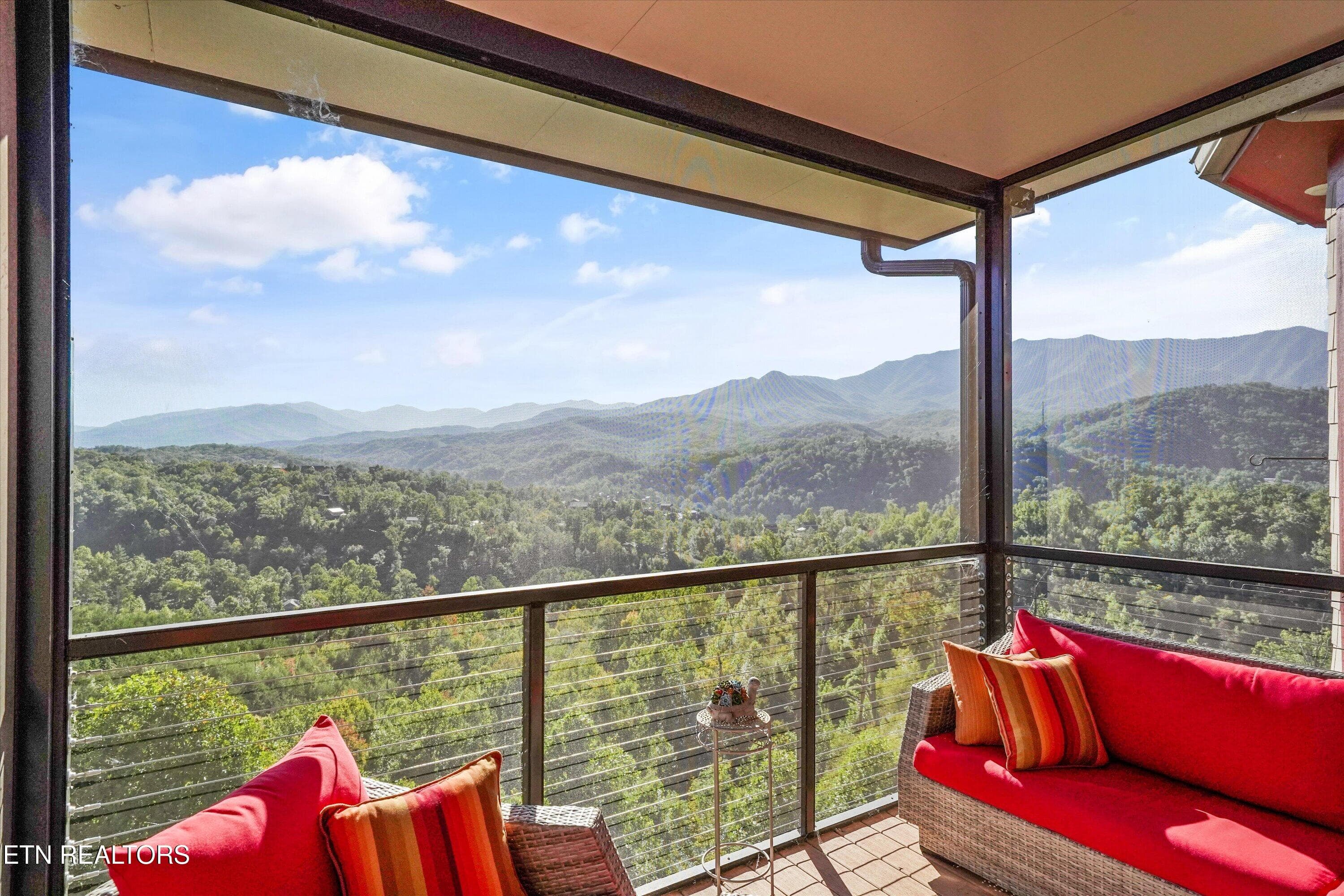 Screened Deck Off Primary Bedroom 2 - 706 Nocks Drive, Gatlinburg, TN 37738, Gatlinburg