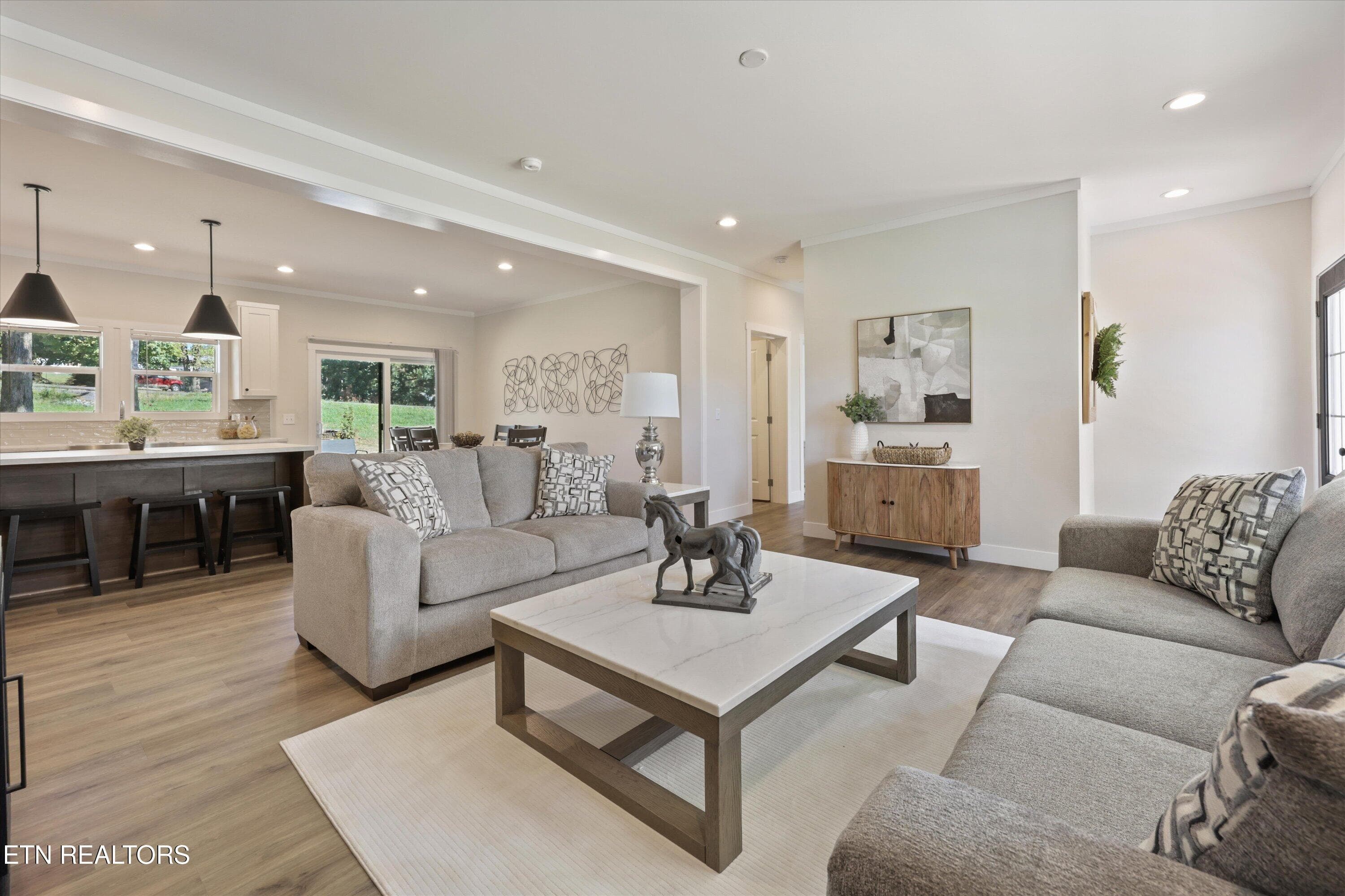 Staged Living Room - 106 Federal Ferry Circle, Vonore, TN 37885, Vonore