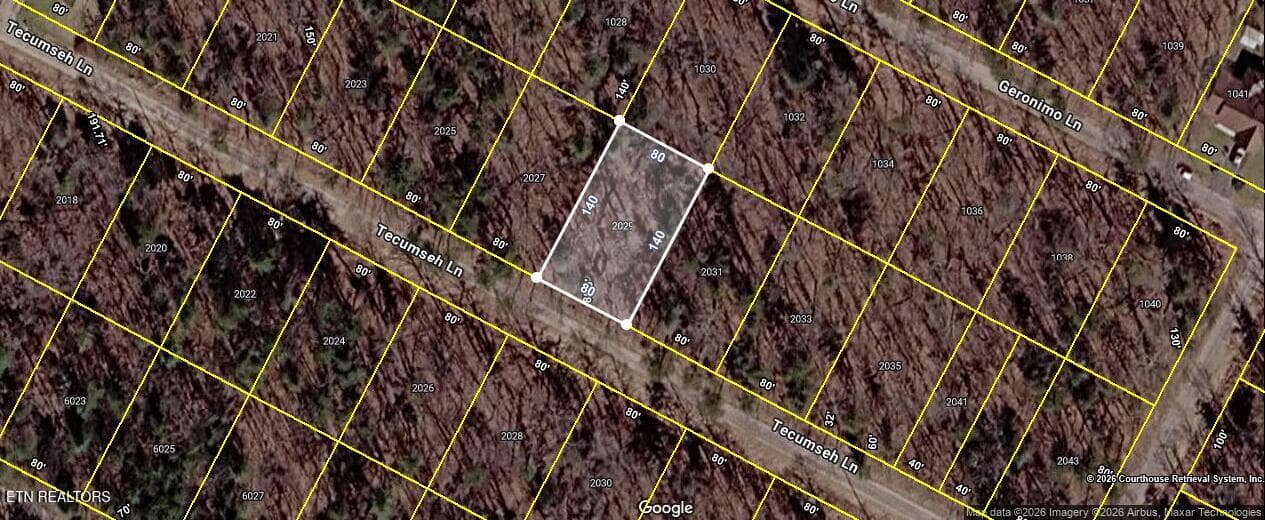 Aerial 2009 Tecumseh - 2009 Tecumseh Lane, Crossville, TN 38572, Crossville
