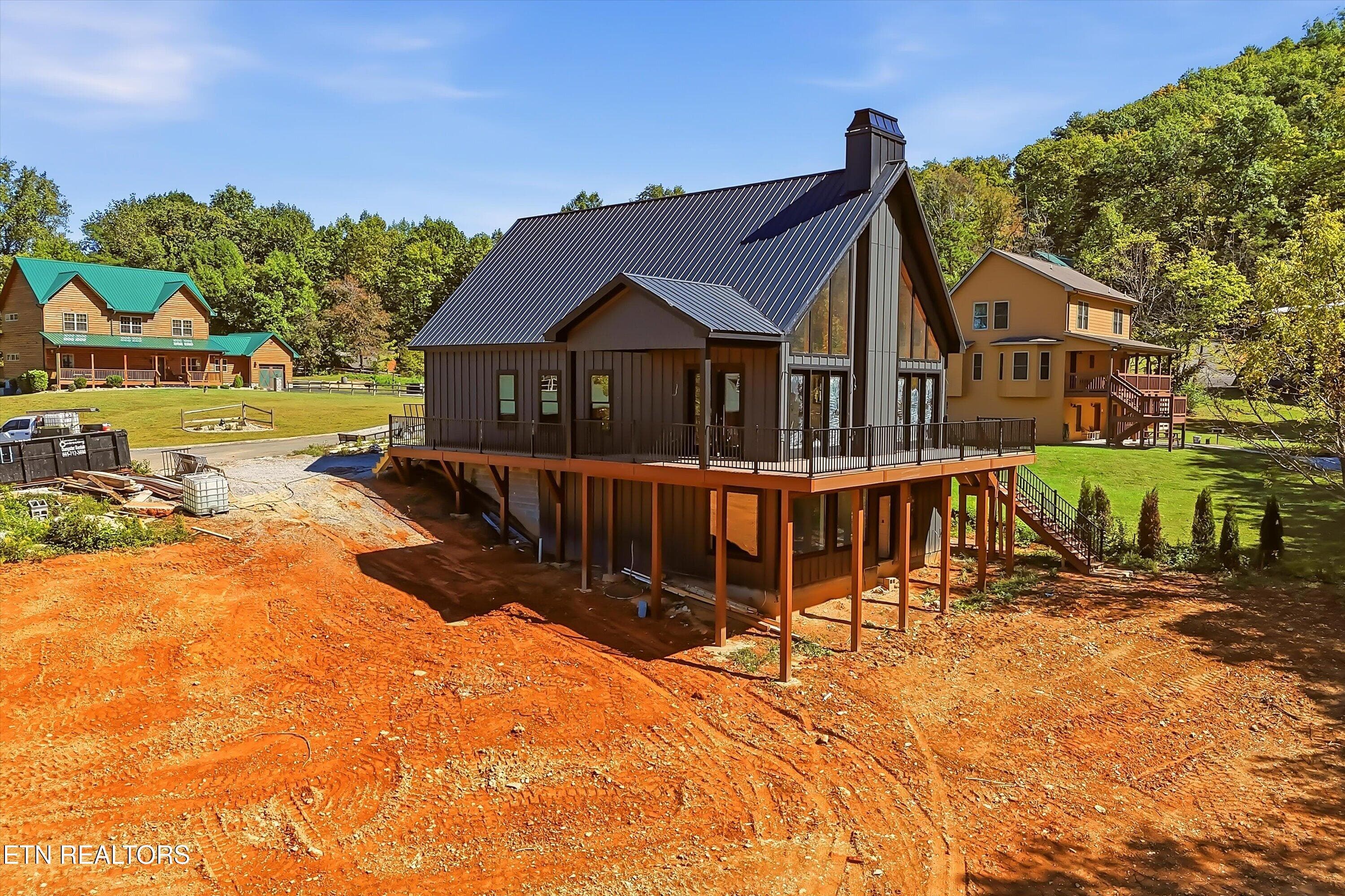 Front/Main Entry and Rear Elevation - 3158 Thomas Headrick Rd, Sevierville, TN 37862, Sevierville