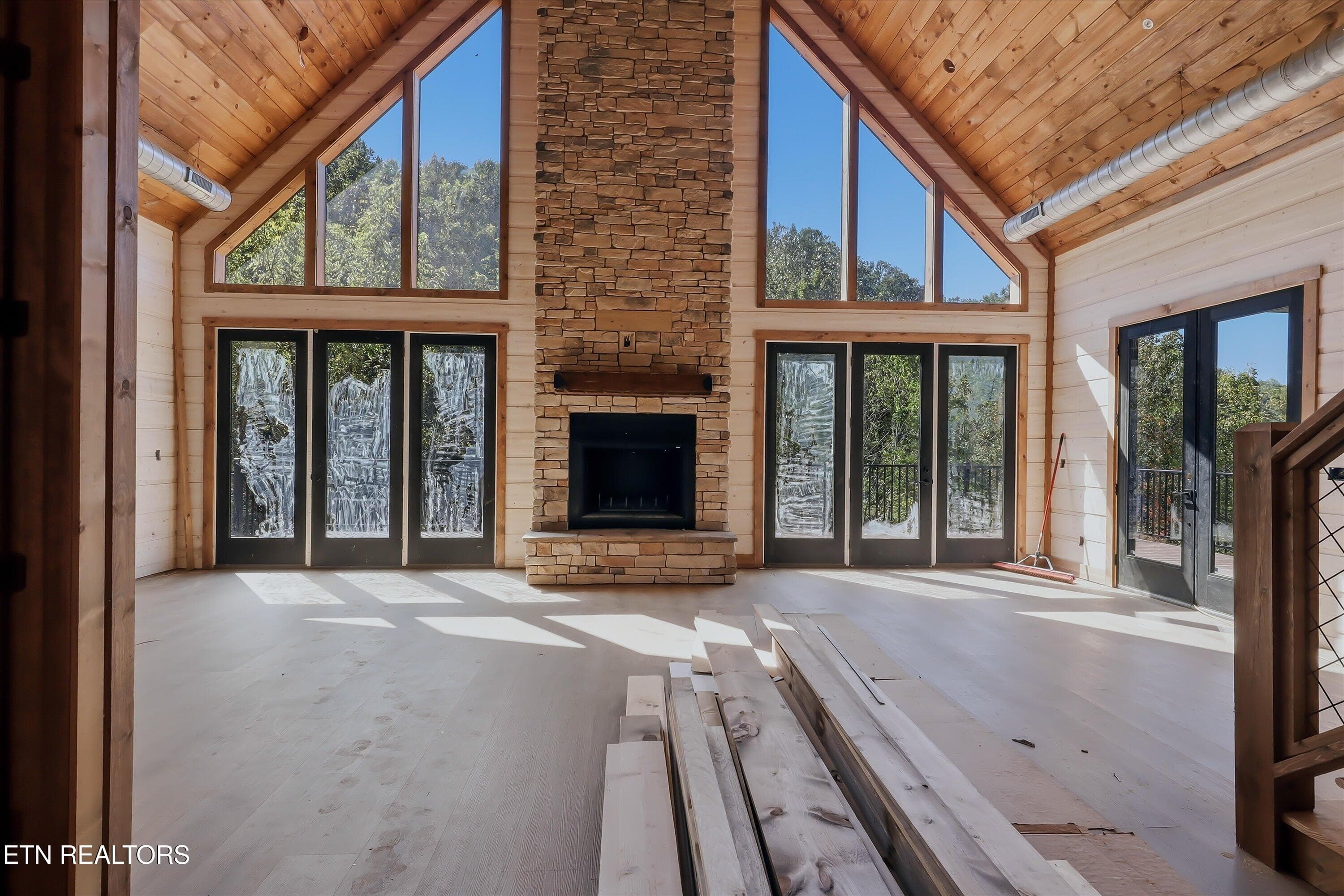 Fireplace/Living Area Main Level - 3158 Thomas Headrick Rd, Sevierville, TN 37862, Sevierville