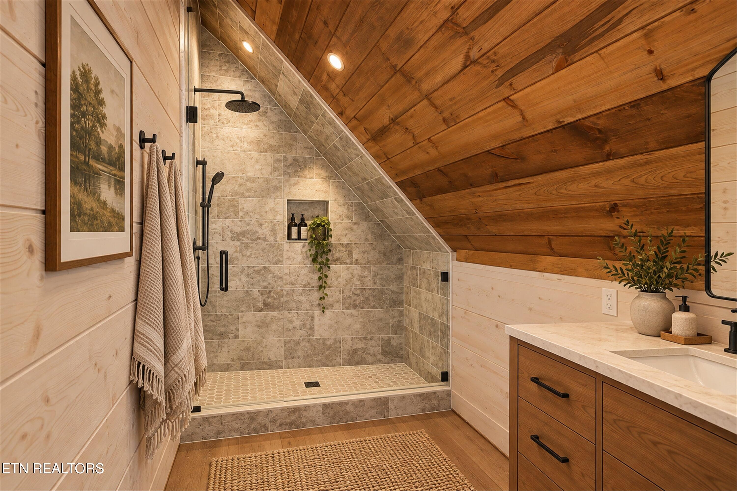Virtually Staged Loft Bathroom - 3158 Thomas Headrick Rd, Sevierville, TN 37862, Sevierville