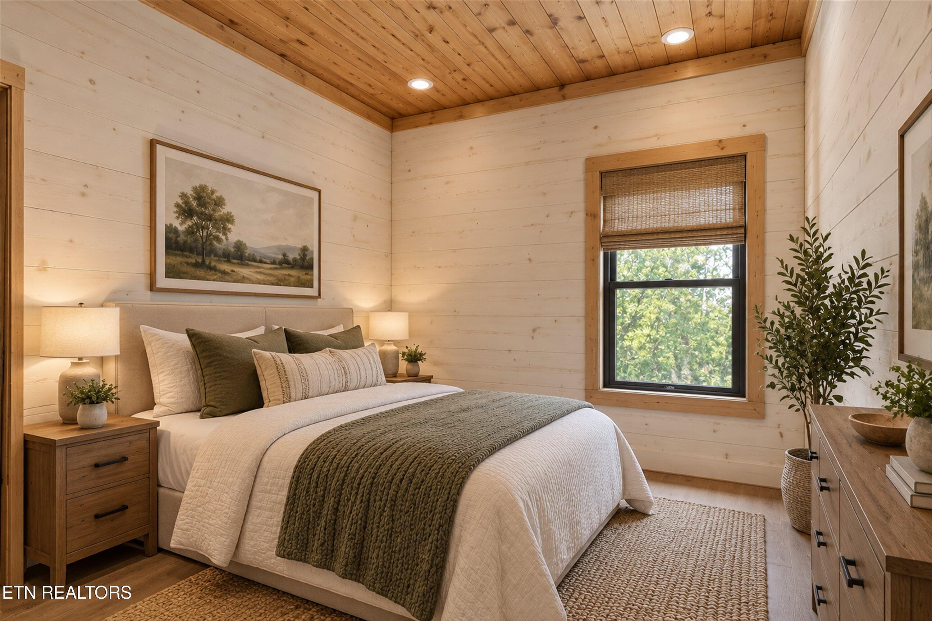 Virtually Staged Basement Bedroom - 3158 Thomas Headrick Rd, Sevierville, TN 37862, Sevierville
